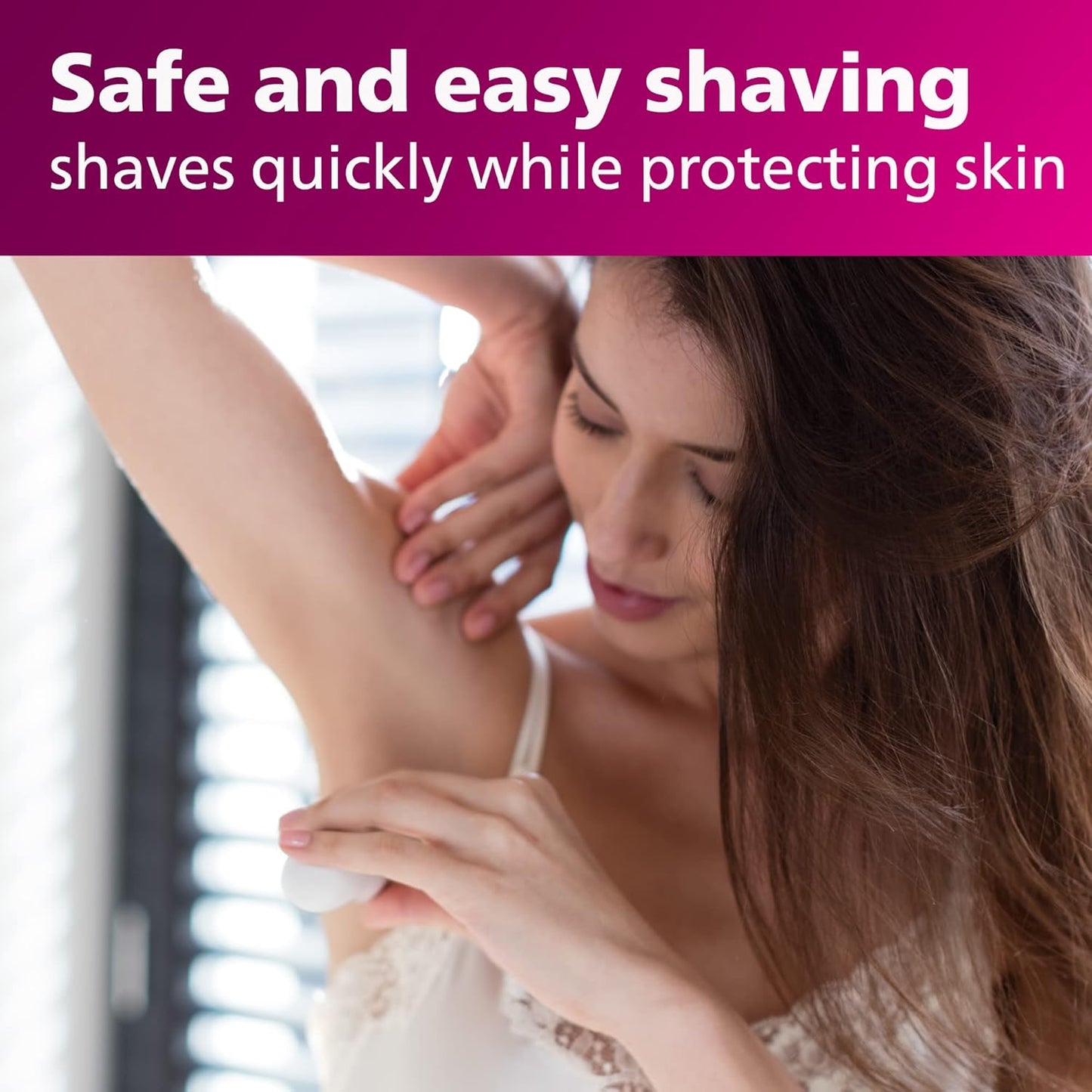 HotPhilips SatinShave Essential Women’s Wet & Dry Electric Shaver for Legs & Body, Cordless, with Hypoallergenic Foil, HP6306/50