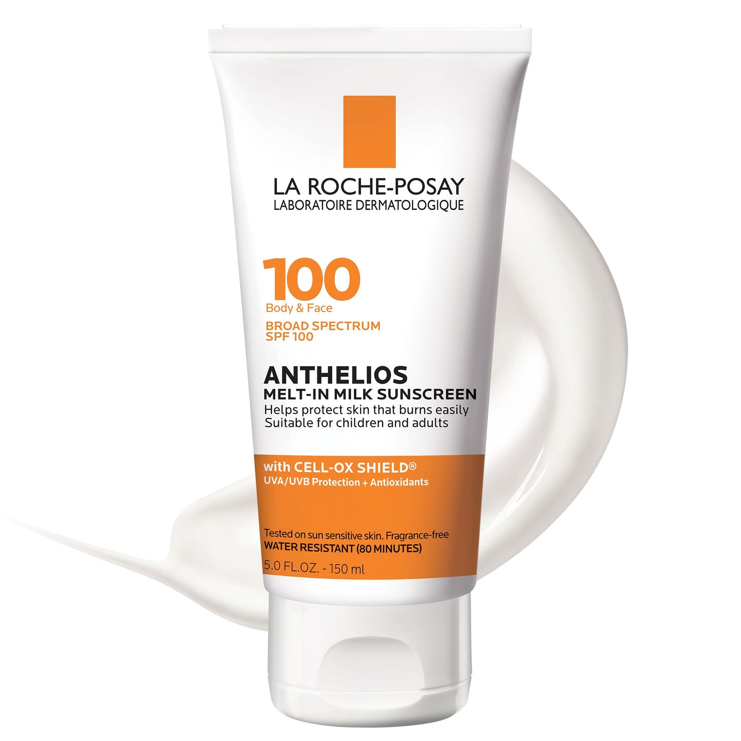 HotLa Roche-Posay Anthelios Melt-In Milk Sunscreen SPF 100, Sunscreen For Body & Face, Broad Spectrum SPF + Antioxidants, Oil Free, For Sun Sensitive Skin, Oxybenzone Free