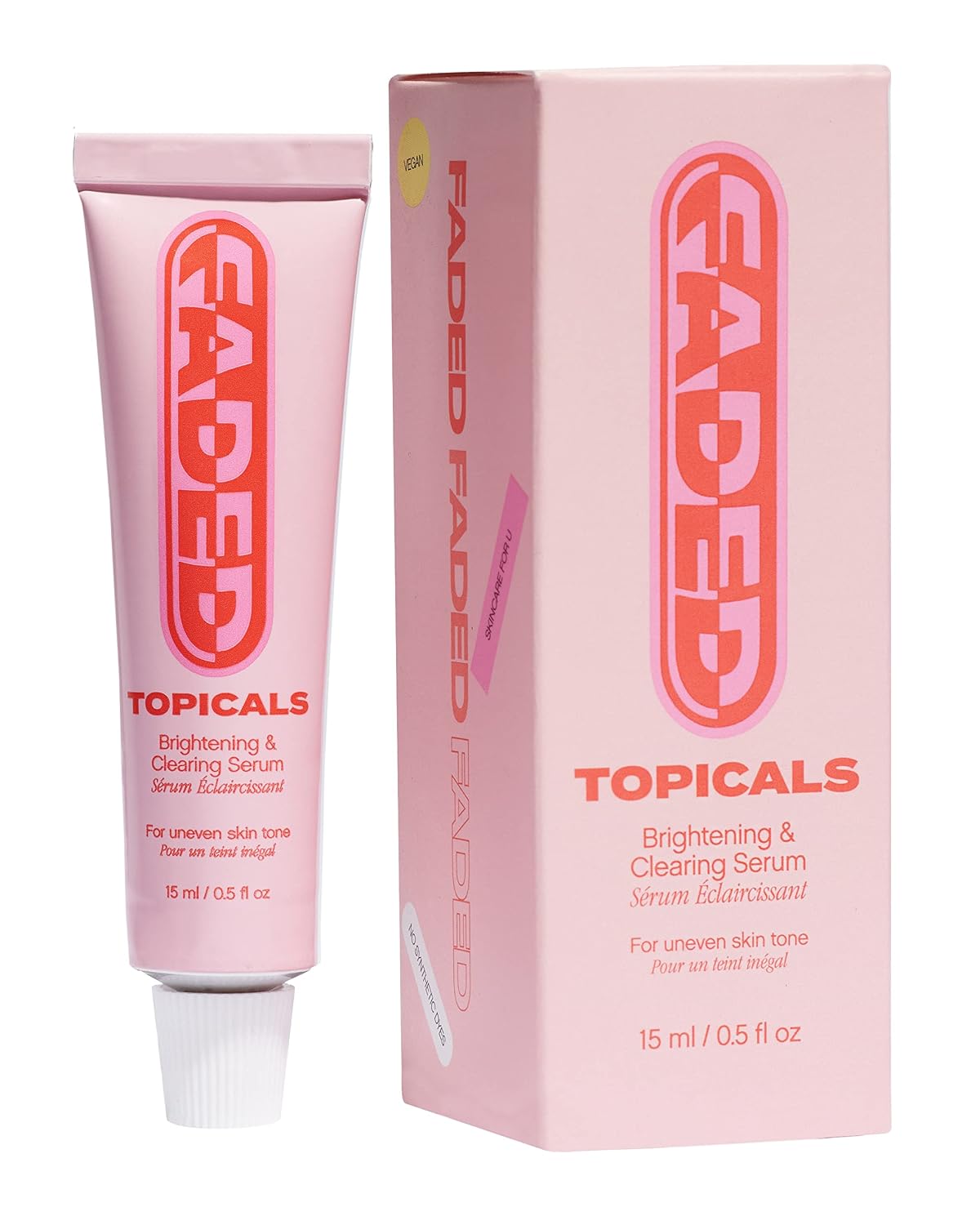 HotTopicals, Faded Brightening Serum, Reduces Discoloration, 0.5 Fl Oz | Clears Post-Blemish Marks, Scars & Spots, Kojic Acid & Niacinamide, Dermatologist-Tested, Vegan
