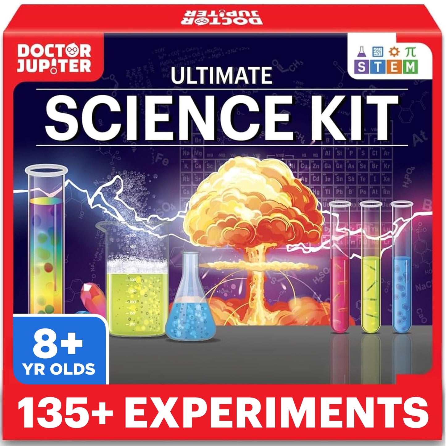 HotDoctor Jupiter My First Science Kit for Kids Ages 4-5-6-7-8 | Birthday Gift Ideas for 4+ Year Old Boys & Girls | Toy Stem Kit with 100+ Experiments | Learning & Educational Projects