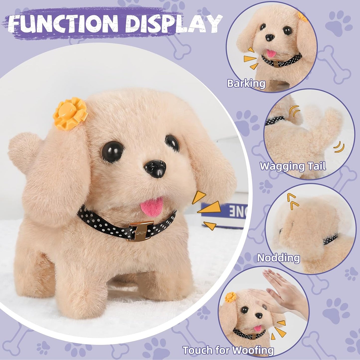 Hot Vanvimen 16 Pcs Robot Dog Toys for Girls, Toys for 3 4 5 6 7 8 Year Old Girls Kids Boys, Realistic Robot Puppy Toddlers Girl Toy for 5-7 6-8, Ideas Birthday Gifts for Girl 3 4 5 6 Year Old