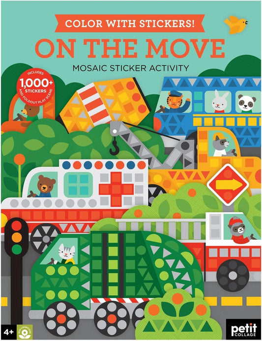 Hot Petit Collage Mosaic Sticker Activity: On the Move