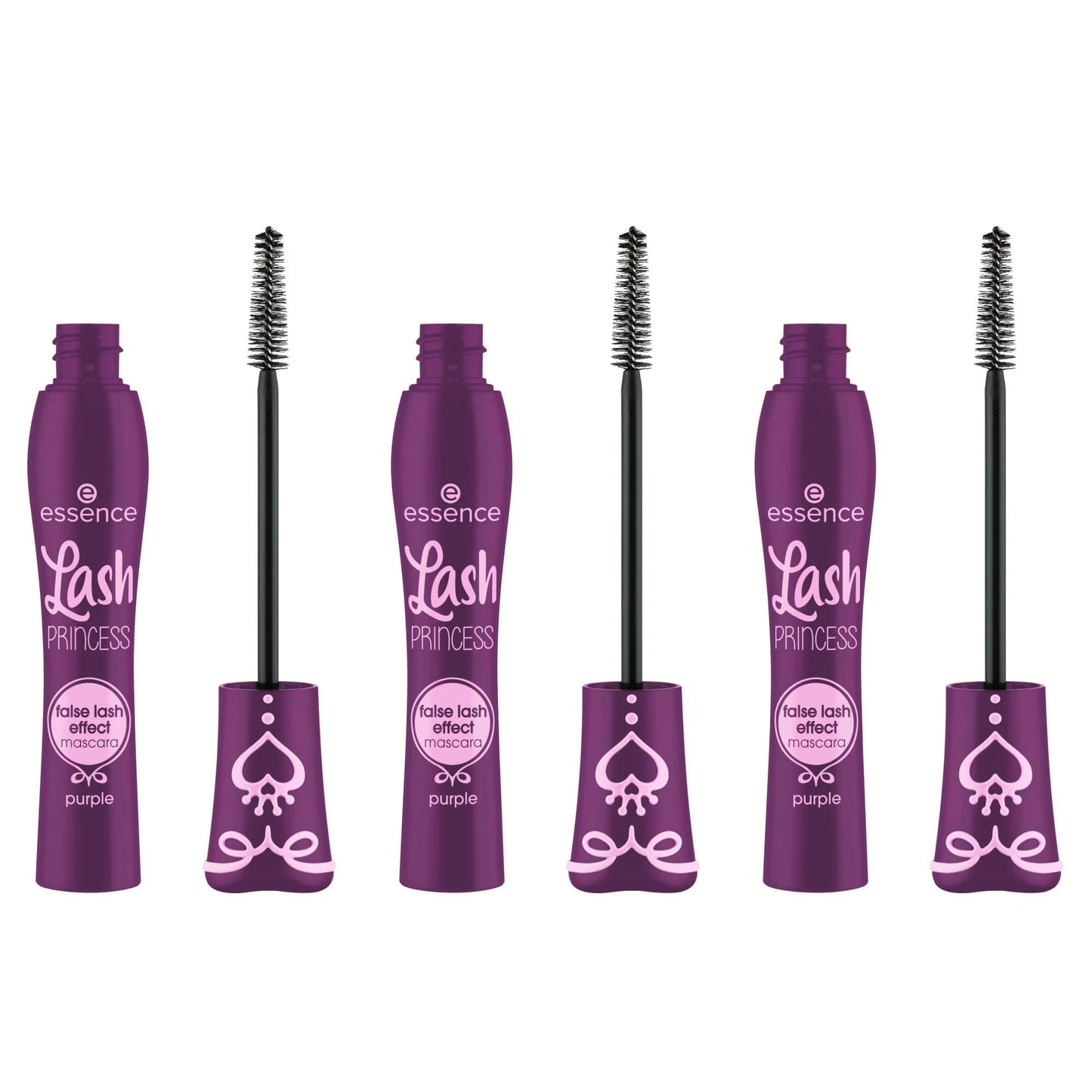 Hotessence | Lash Princess False Lash Effect Mascara (3 Pack) | Smudgeproof Volume & Length | Cruelty Free & Paraben Free