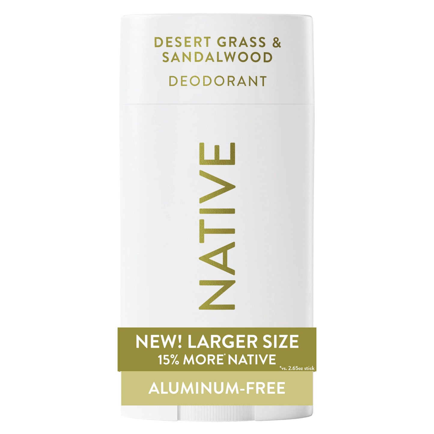 HotNative Aluminum Free Deodorant, Cashmere & Rain, Large Size Stick, 72 Hour Odor Control, for Women & Men, Contains Naturally Derived Ingredients, 3.1 oz