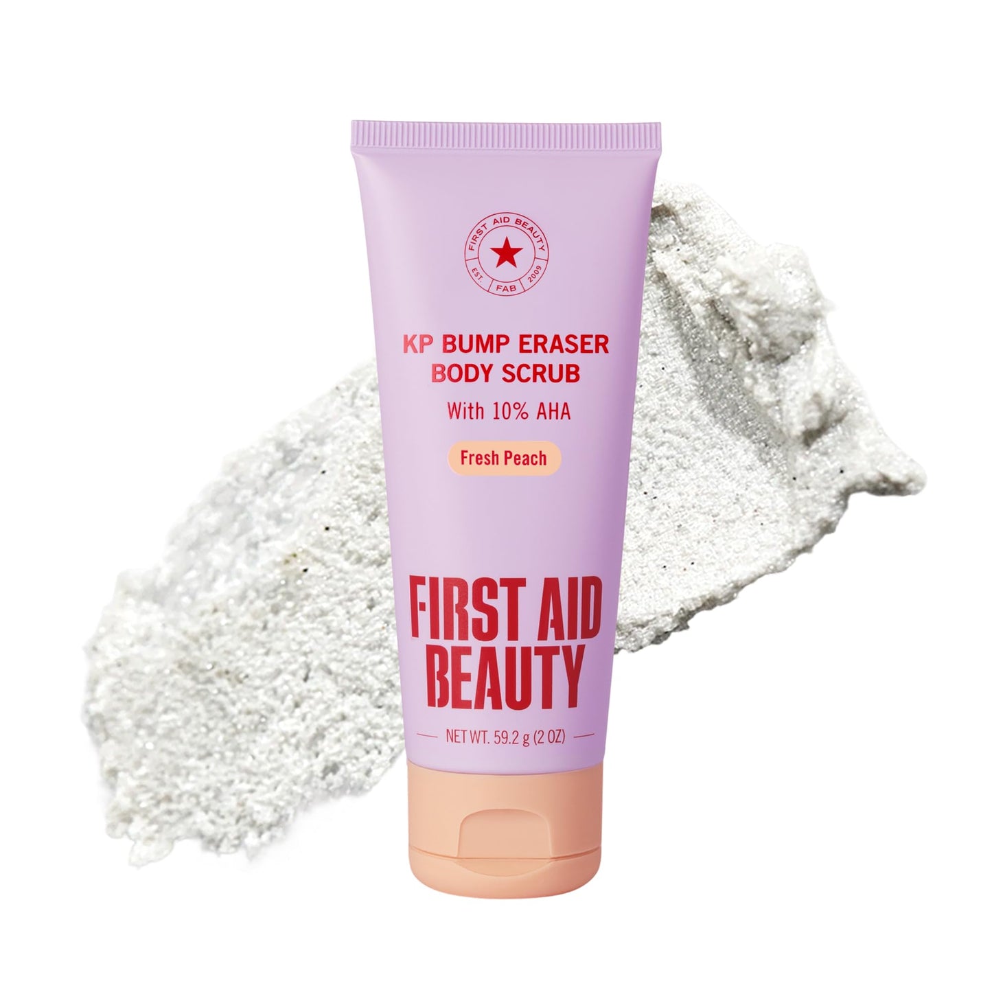 HotFirst Aid Beauty KP Bump Eraser Body Scrub with 10% AHA - Dermatologist-Tested Keratosis Pilaris Exfoliator - Support for Rough Bumps, Uneven Skin Texture & Strawberry Skin - Sensitive Skin