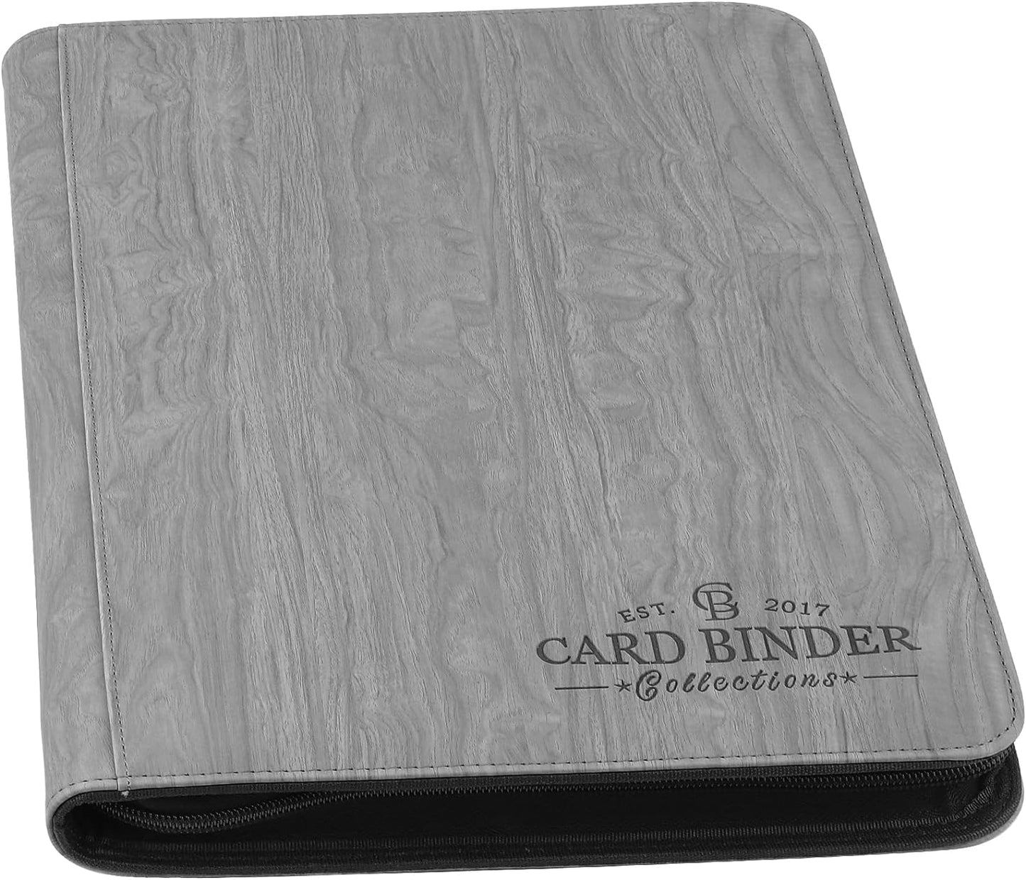 Hot 9 Pocket Card Binder, Premium Zip Trading Card Binder, 540 Double Sided Pocket PU Collection Binder, Collector Album, Card Folder for MTG, TCG, Sports Cards (Black)