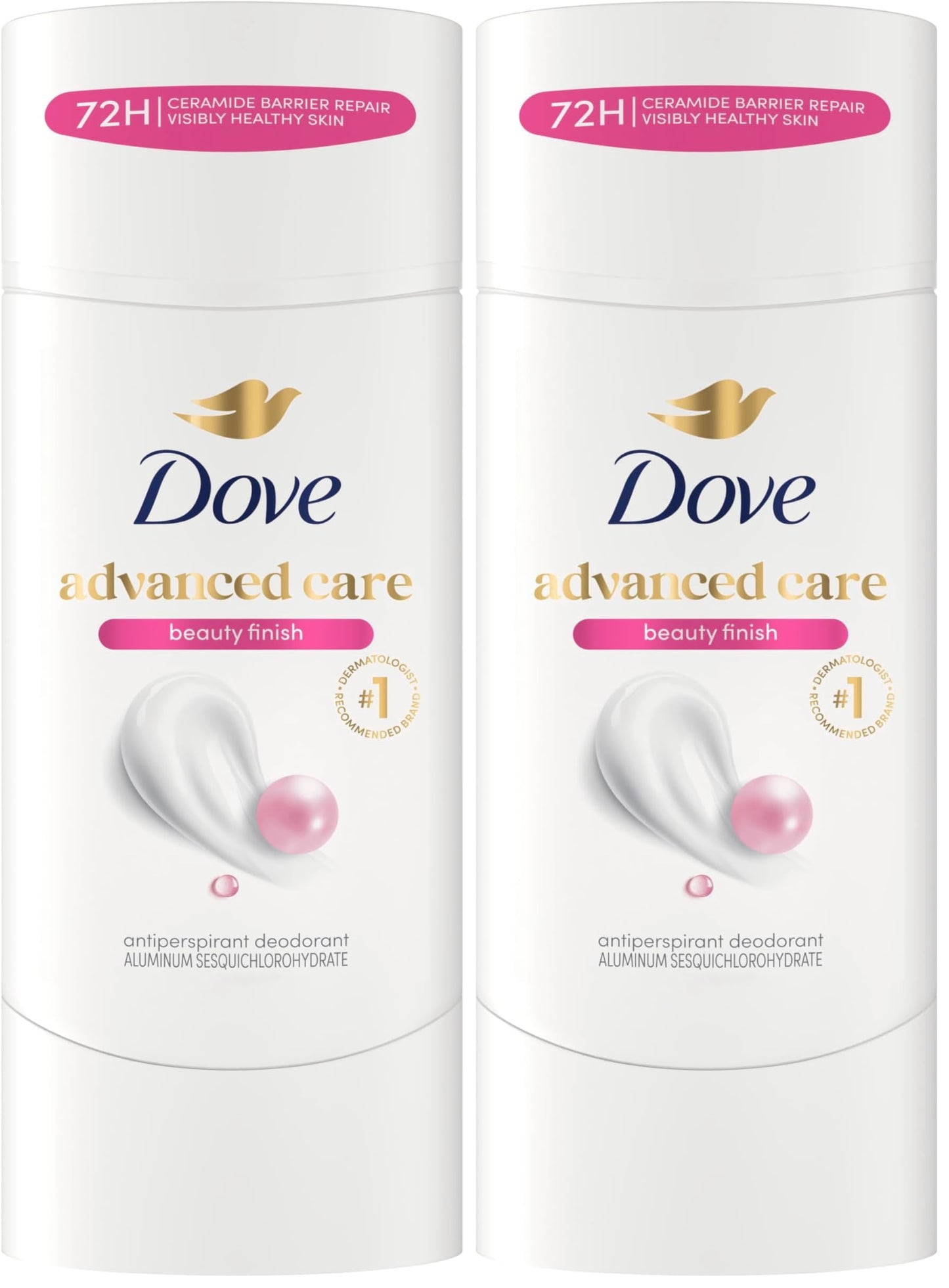 HotDove Advanced Care Antiperspirant Deodorant Stick Cool Essentials 4 ct for helping your skin barrier repair after shaving 72 hour odor control and sweat protection with Pro Ceramide Technology 2.6 oz