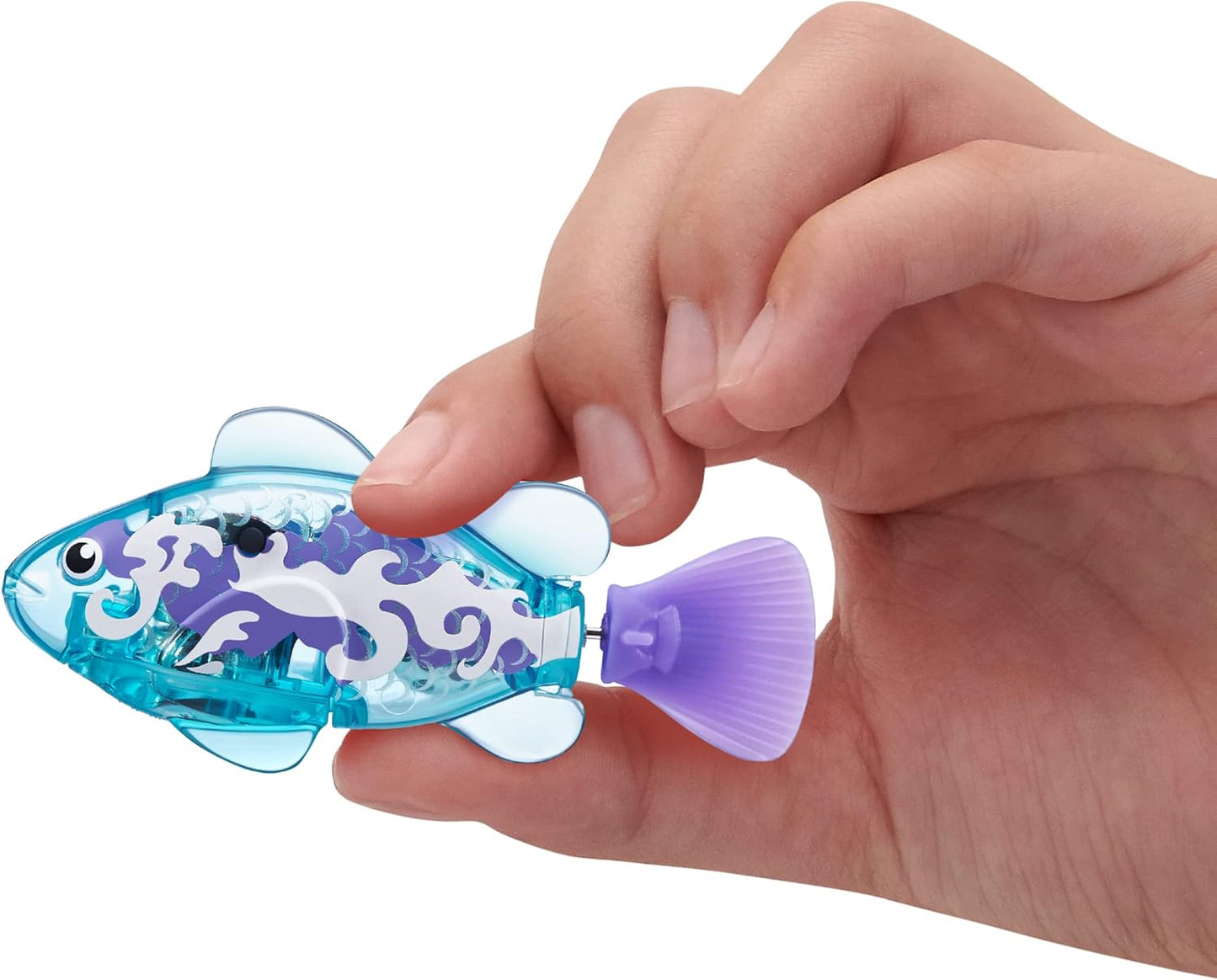 HotRobo Alive Robo Fish Robotic Swimming Fish (Teal + Orange) by ZURU Water Activated, Changes Color, Comes with Batteries, Amazon Exclusive (2 Pack) Series 3