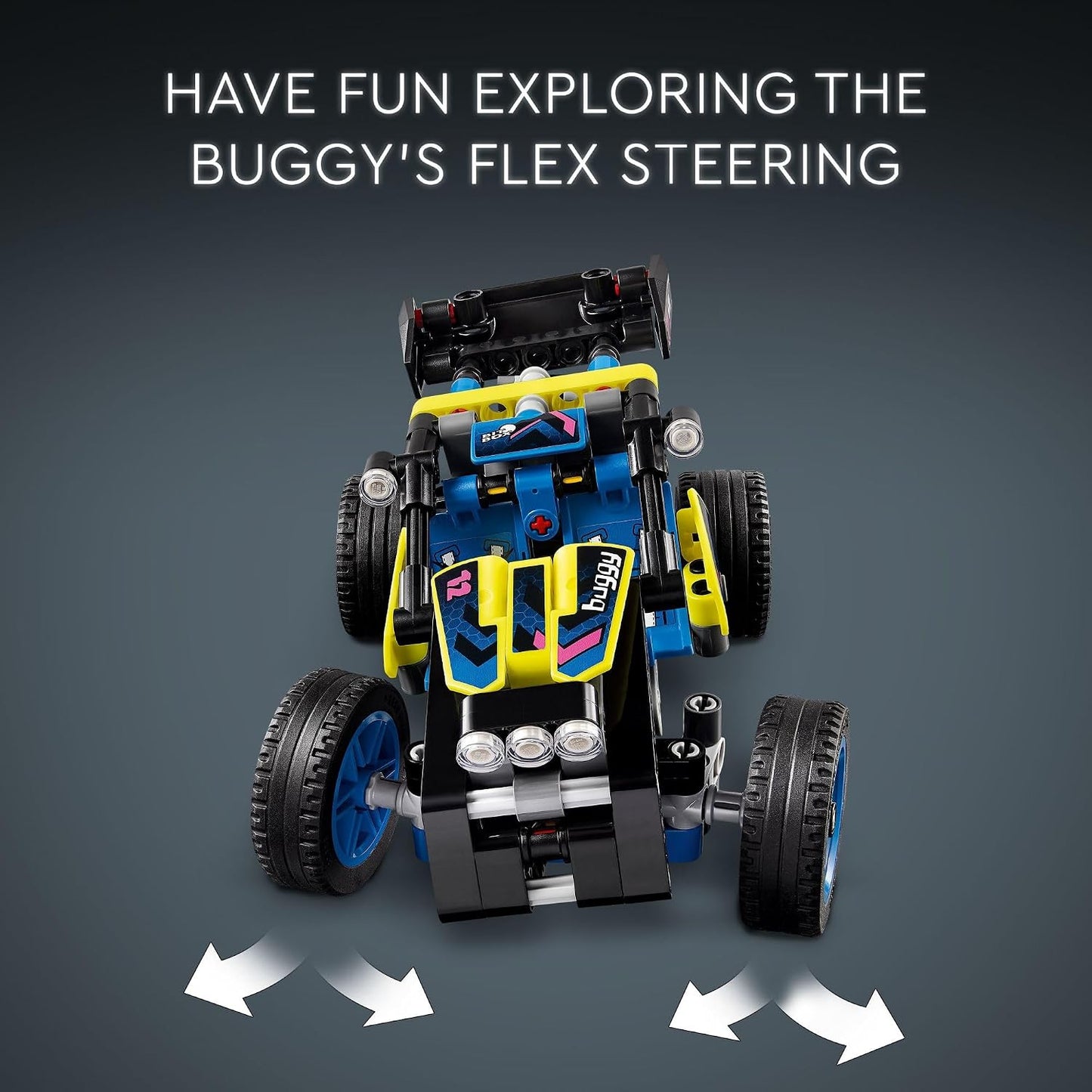 HotLEGO Technic Off-Road Race Buggy Toy Car - Building Set for Boys & Girls, Ages 8+ - Race Car W/Detailed Features - Gift for Birthdays - 42164
