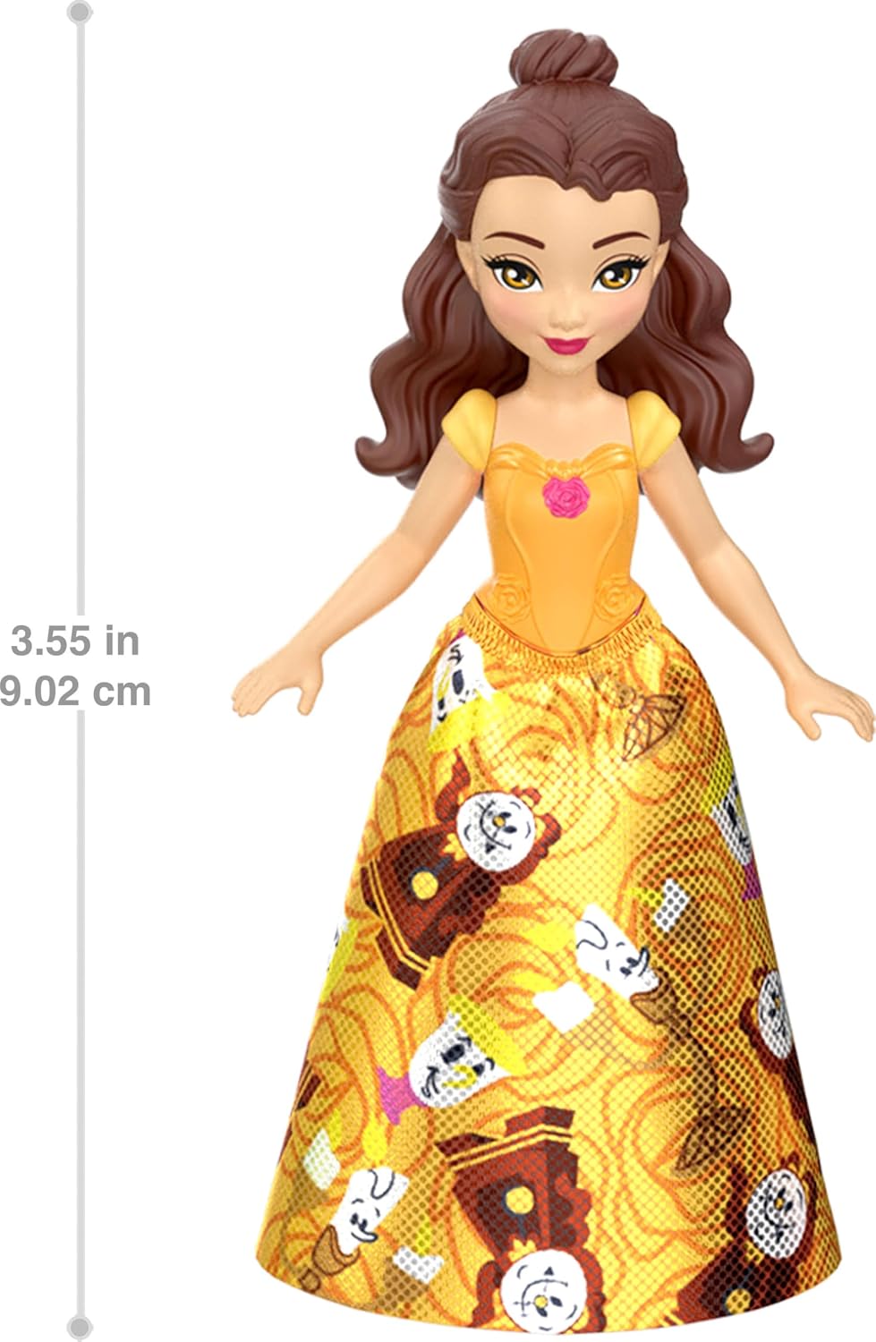 HotMattel Disney Princess & Friends Set with 5 Posable Small Dolls in Removable Skirts or Pants & 5 Friend Figures, Inspired by the Disney Movies
