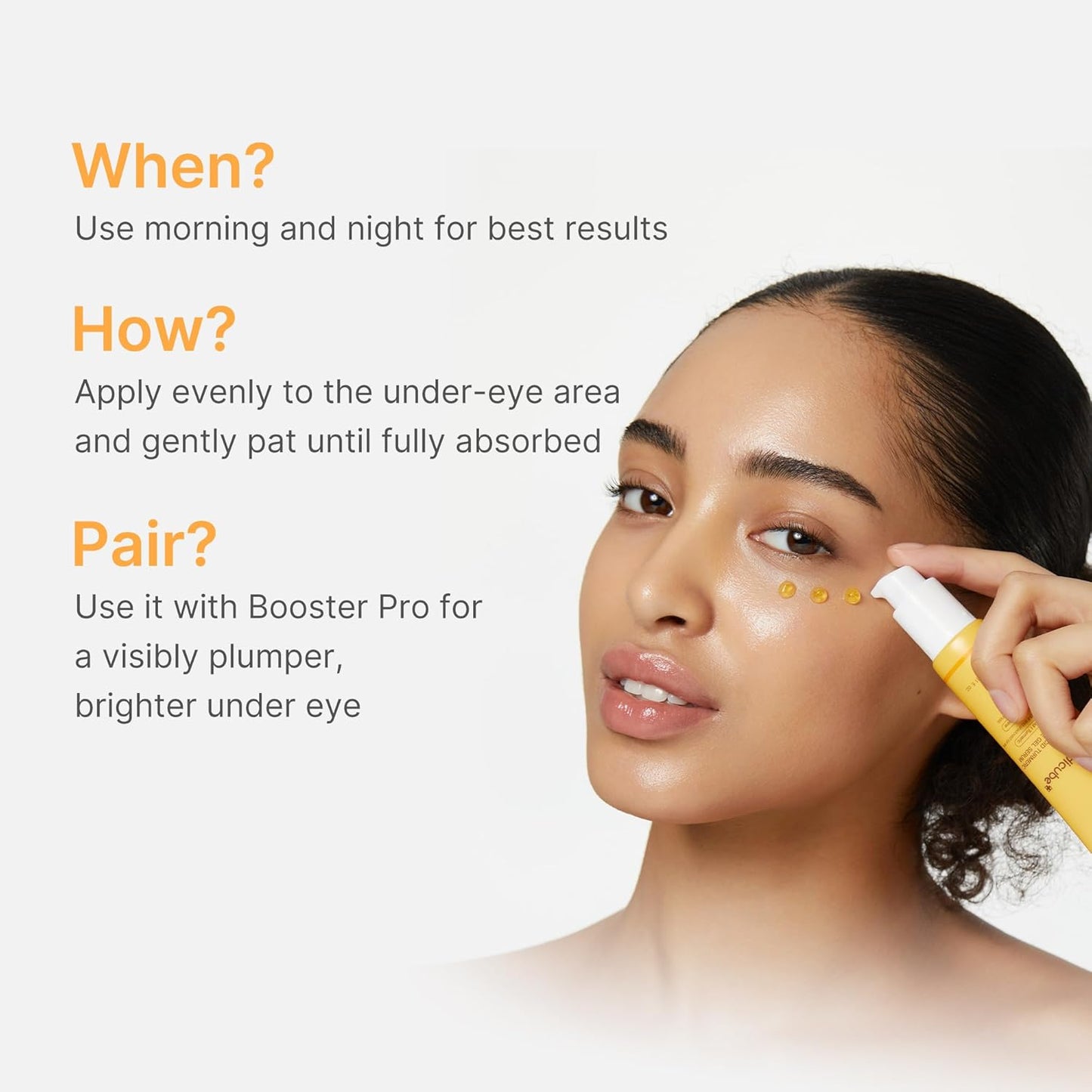 Hotmedicube Eye Serum with Kojic Acid Turmeric | All-Day Brightening Eye Gel Serum | Refreshing Eye Care with Vitamin C, Retinol & Caffeine | Hydrating & Cooling Formula | Korean Skincare, 1.01 fl.oz