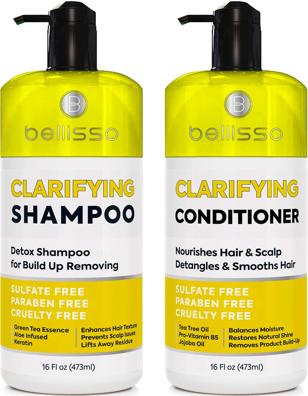 HotBiotin Shampoo and Conditioner Set - Sulfate and Paraben Free Treatment for Men and Women - Hair Thickening Volumizing Products to Help Boost Thinning Hair with Added Keratin