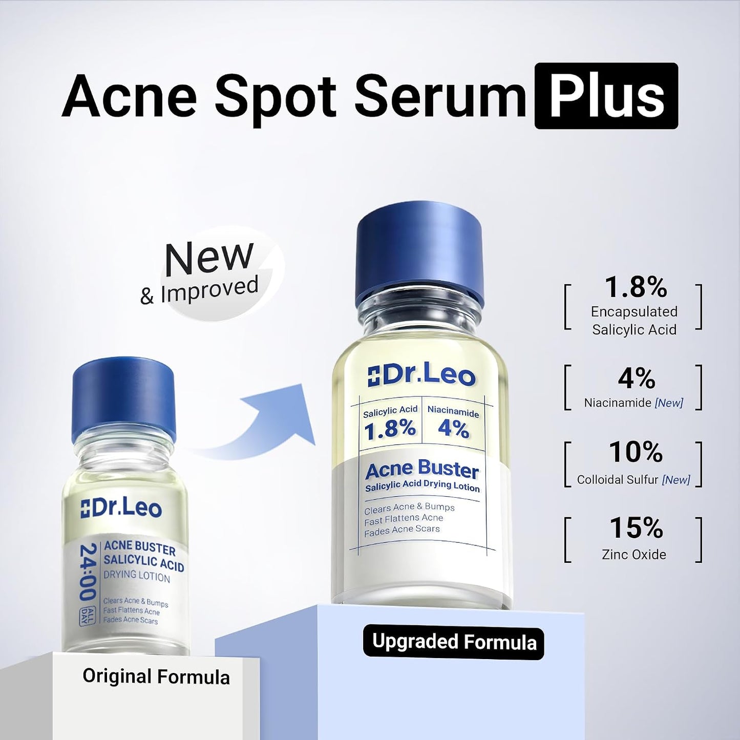 Hot1.8% Salicylic Acid Acne Treatment, Drying Lotion Acne Spot Treatment for Acne-Prone Sensitive Skin | Niacinamide, Fast Pimple Relief, Fades Acne Marks, Overnight & Period Breakouts, 0.34 fl oz