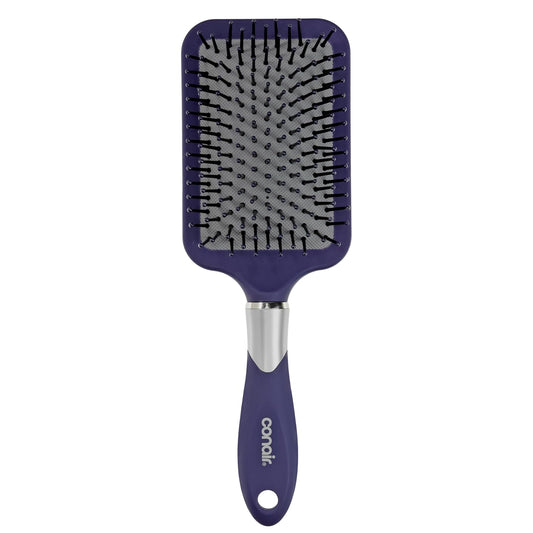 HotConair Paddle Hair Brush, Ultra Wide Detangling Design for Thick Hair | Paddle detangler brush with ball-tipped bristles, a soft-touch handle, and a flexible cushion base for stress-free brushing