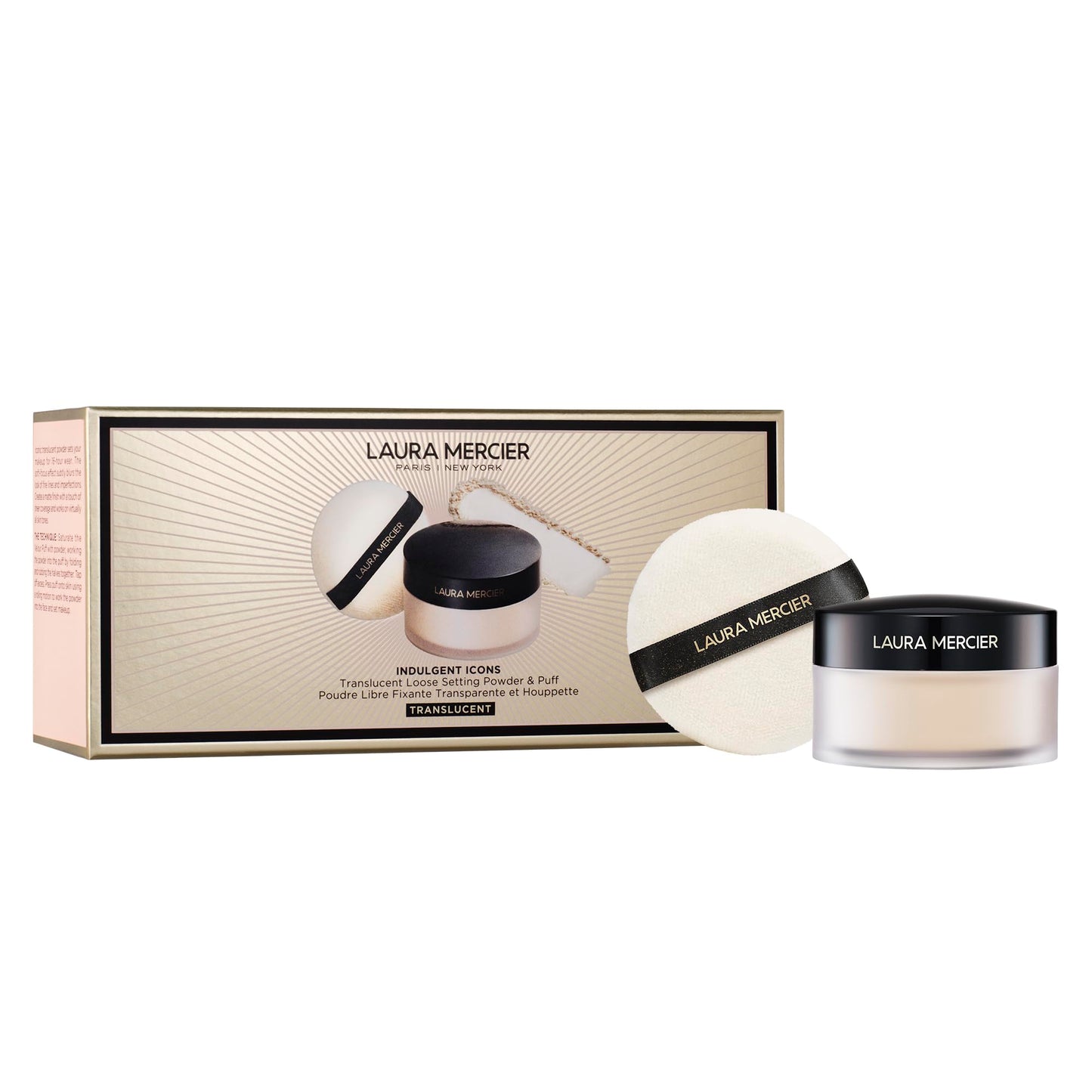 HotLaura Mercier Translucent Loose Setting Powder, 24HR Shine Control, Soft Matte Finish, Long-Lasting Wear, Normal to Oily Skin, 4 Shades for Virtually All Skin Tones, Artistry Icons Set