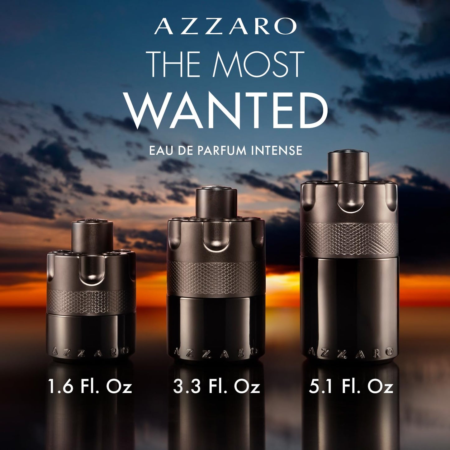 Hot Azzaro The Most Wanted Eau de Parfum Intense - Woody & Seductive Mens Cologne - Fougère, Ambery & Spicy Fragrance for Date Night - Lasting Wear - Luxury Perfumes for Men