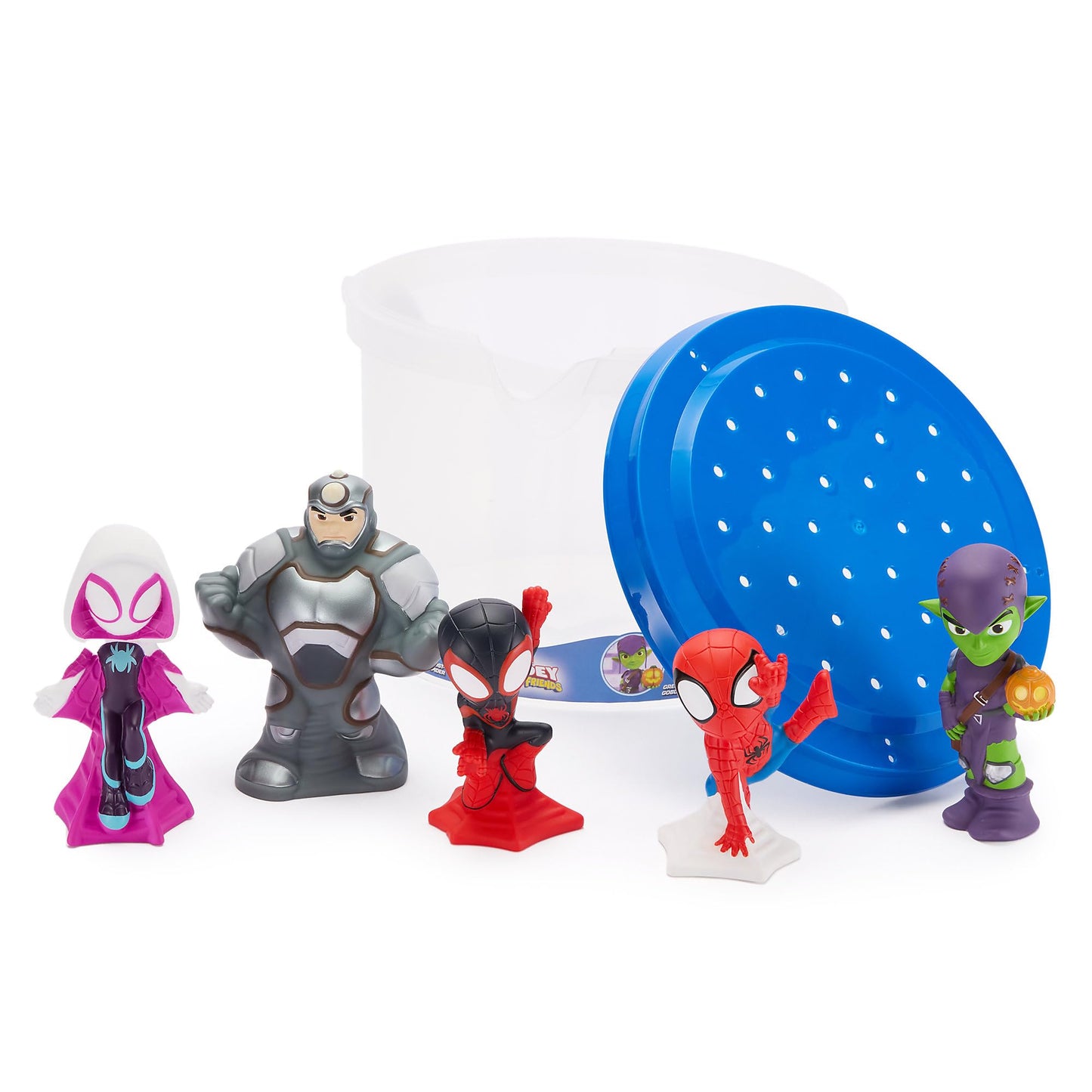 HotDisney Store Official Toy Story Bath Toys Set - Includes 5 Detailed Toys with a Straining Storage Bucket - Bath Time Fun & Water Play Set for Kids