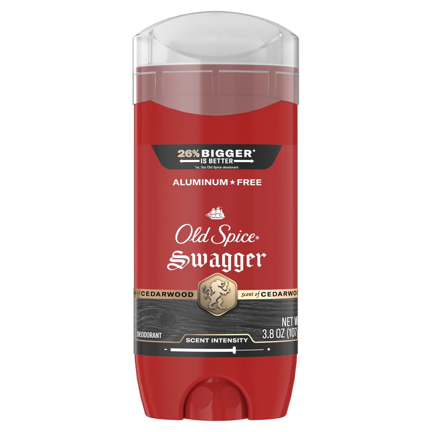 HotOld Spice Aluminum Free Deodorant for Men, 24/7 Protection to Eliminate Odors, 24/7 Freshness & Lasting Scent, Swagger with Lime & Cedarwood Scent, 3.8 oz (Pack of 3)
