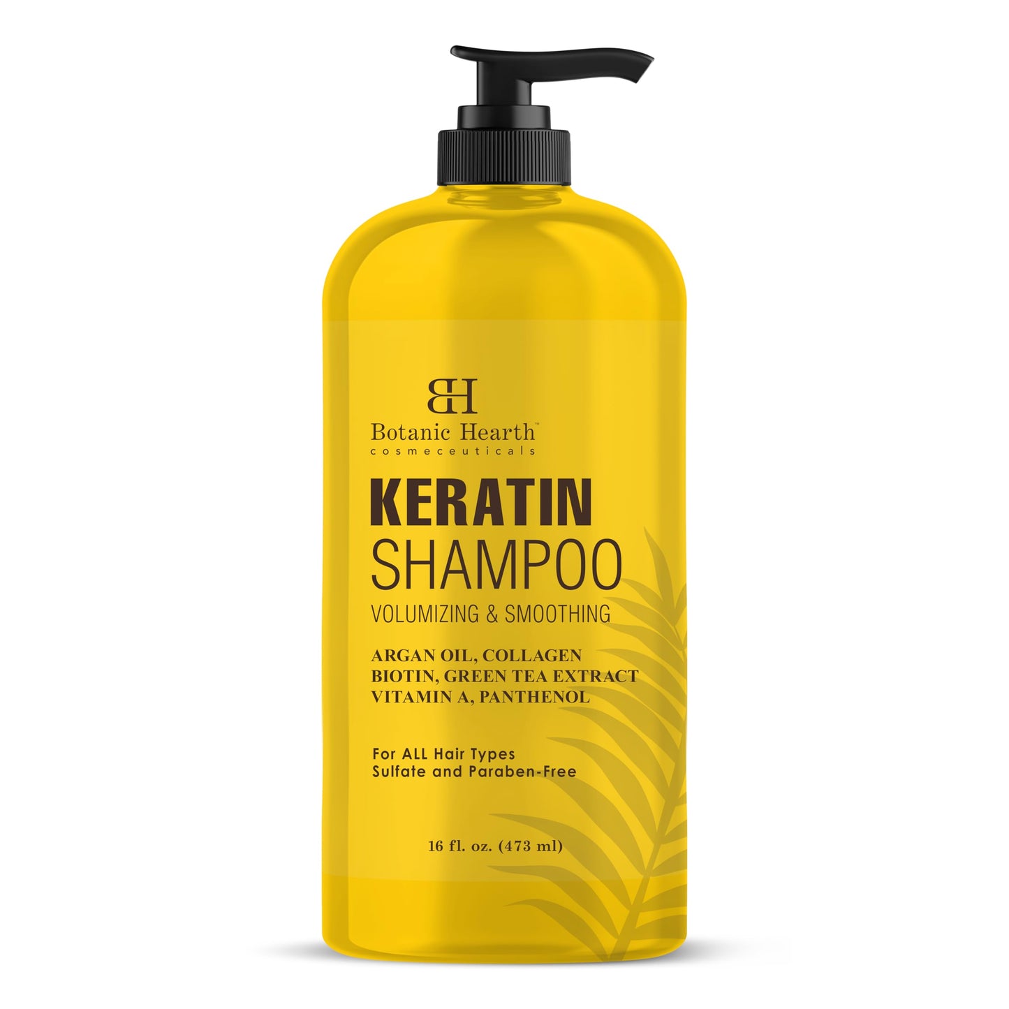 HotBotanic Hearth Tea Tree Shampoo, Vitamin C, Peppermint, Lavender and Rosemary Oil, Fights Dandruff and Dry Scalp, 16 fl oz