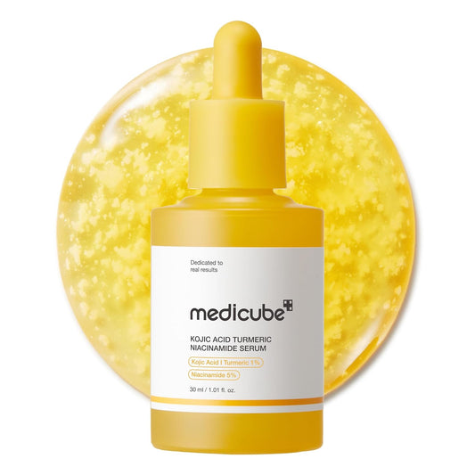 Hotmedicube Kojic Acid Turmeric Clarifying & Balancing Capsule Serum for Troubled Skin | Soothing & Brightening Facial Serum | Niacinamide & Glow Capsules for Hydration and Barrier Support | 1.01 fl.oz
