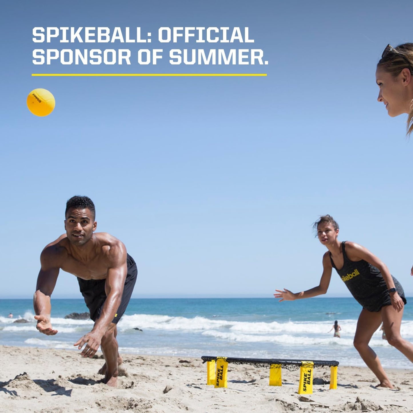 HotSpikeball 3 Ball Original Roundnet Game Set - Includes 3 Balls, net and Bag