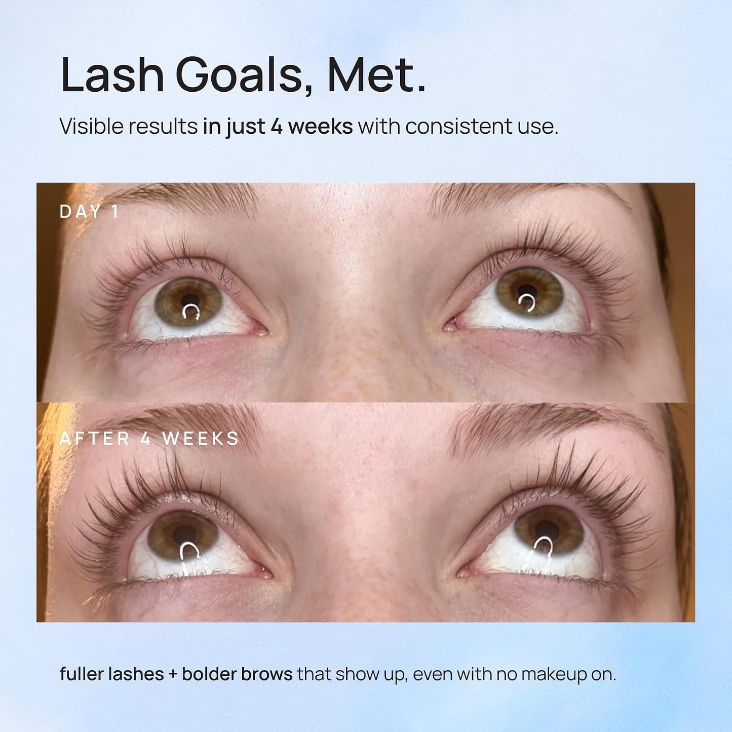 HotAdvanced Eyelash Serum for Thicker, Longer Eyelashes and Eyebrows - Grow Luscious Lashes with Brow Enhancer (3mL)