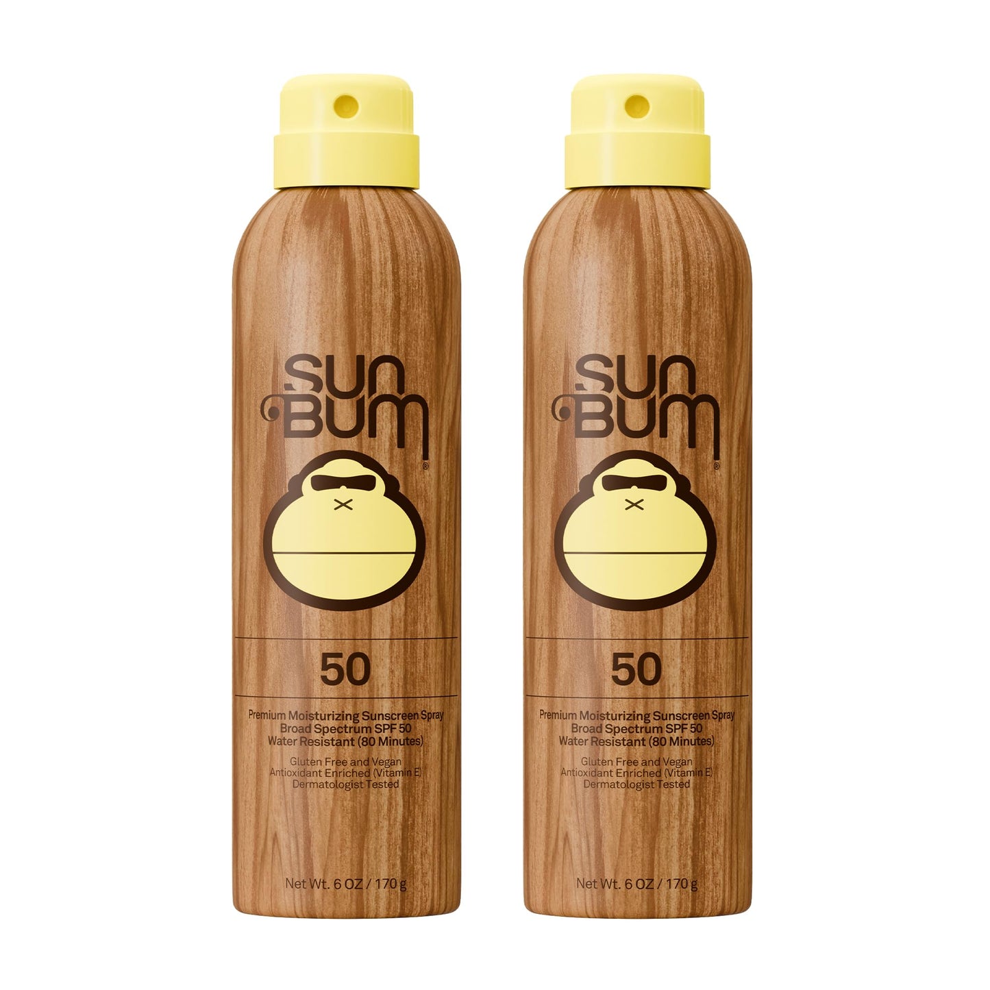 HotSun Bum Original SPF 70 Sunscreen Body Spray - Broad Spectrum Moisturizing Sunscreen with Vitamin E - Hawaii 104 Act Compliant (Made without Octinoxate & Oxybenzone) - 6 oz