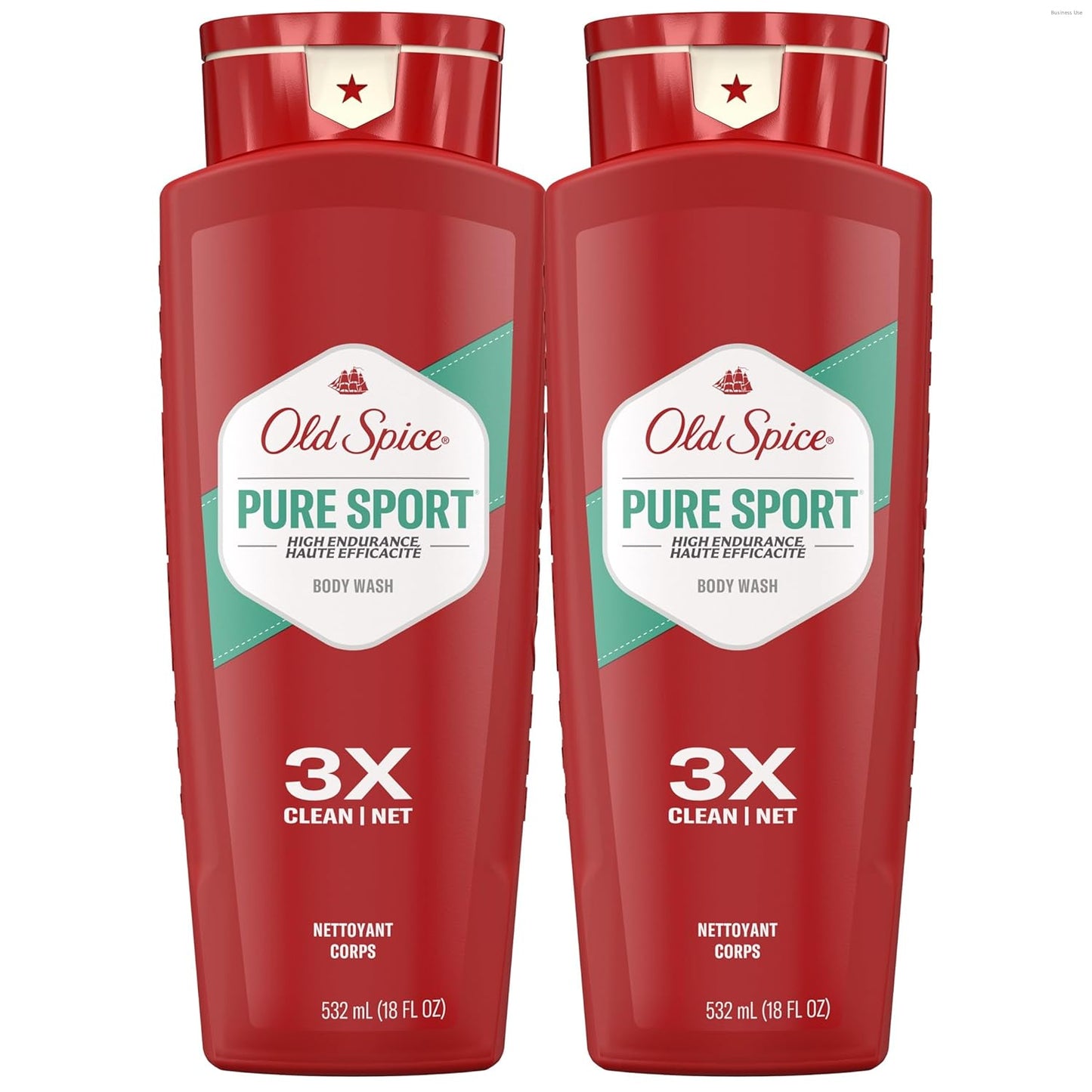 HotOld Spice Refreshing Body Wash for Men, High Endurance, 3X Defense, 24/7 Shower Fresh with Long Lasting Scent, Pure Sport Scent, 24 oz (Pack of 2)