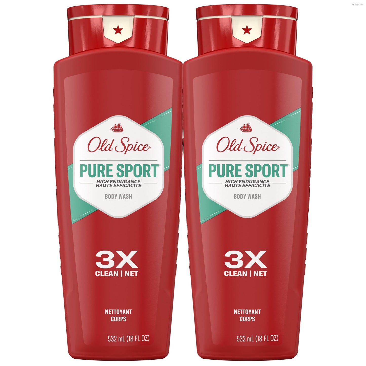 HotOld Spice Refreshing Body Wash for Men, High Endurance, 3X Defense, 24/7 Shower Fresh with Long Lasting Scent, Pure Sport Scent, 24 oz (Pack of 2)