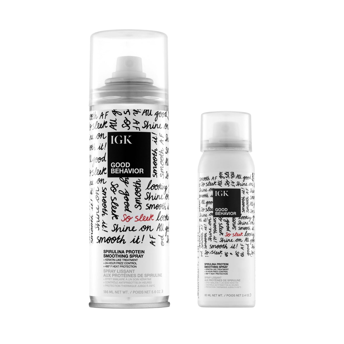 HotIGK GOOD BEHAVIOR Spirulina Protein Smoothing Spray | 4-Day Frizz Control + Heat Protectant | Vegan + Cruelty Free | 5.6 Oz