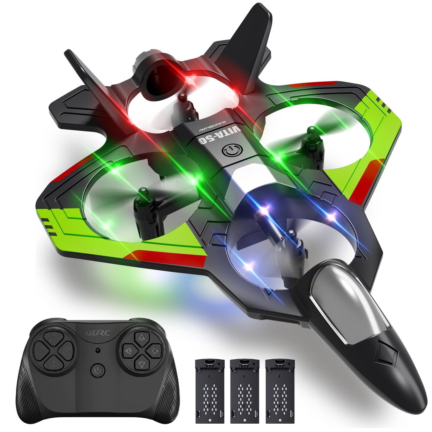 Hot4DRC RC Planes Remote Control Airplanes for Kids, Foam Remote Control Planes for Kids Adults Beginners, Remote Control Helicopter Fighter Jet Drones for Kids Adults, 360° Flip Easy to Fly