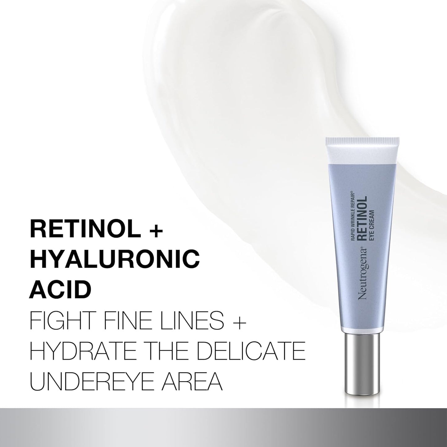 HotNeutrogena Rapid Wrinkle Repair Retinol Eye Cream for Dark Circles, Daily Anti-Aging Under Eye Cream with Retinol & Hyaluronic Acid to Fight Fine Lines, Wrinkles, & Dark Spots, 0.5 fl. oz