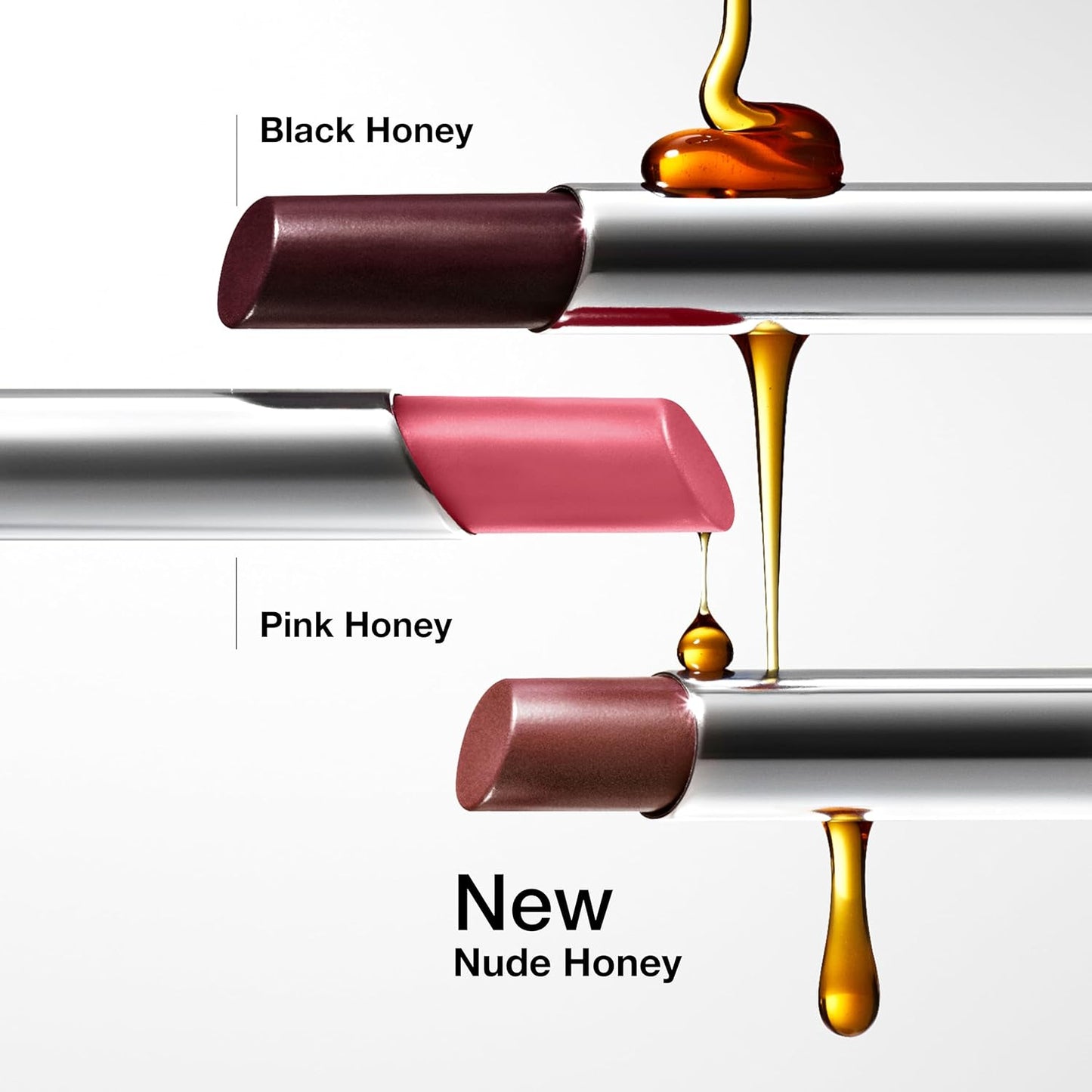 HotClinique Almost Lipstick Tinted Lip Balm in 3 Iconic Shades Black Honey, Pink, and Nude Honey | Sheer + Lightweight
