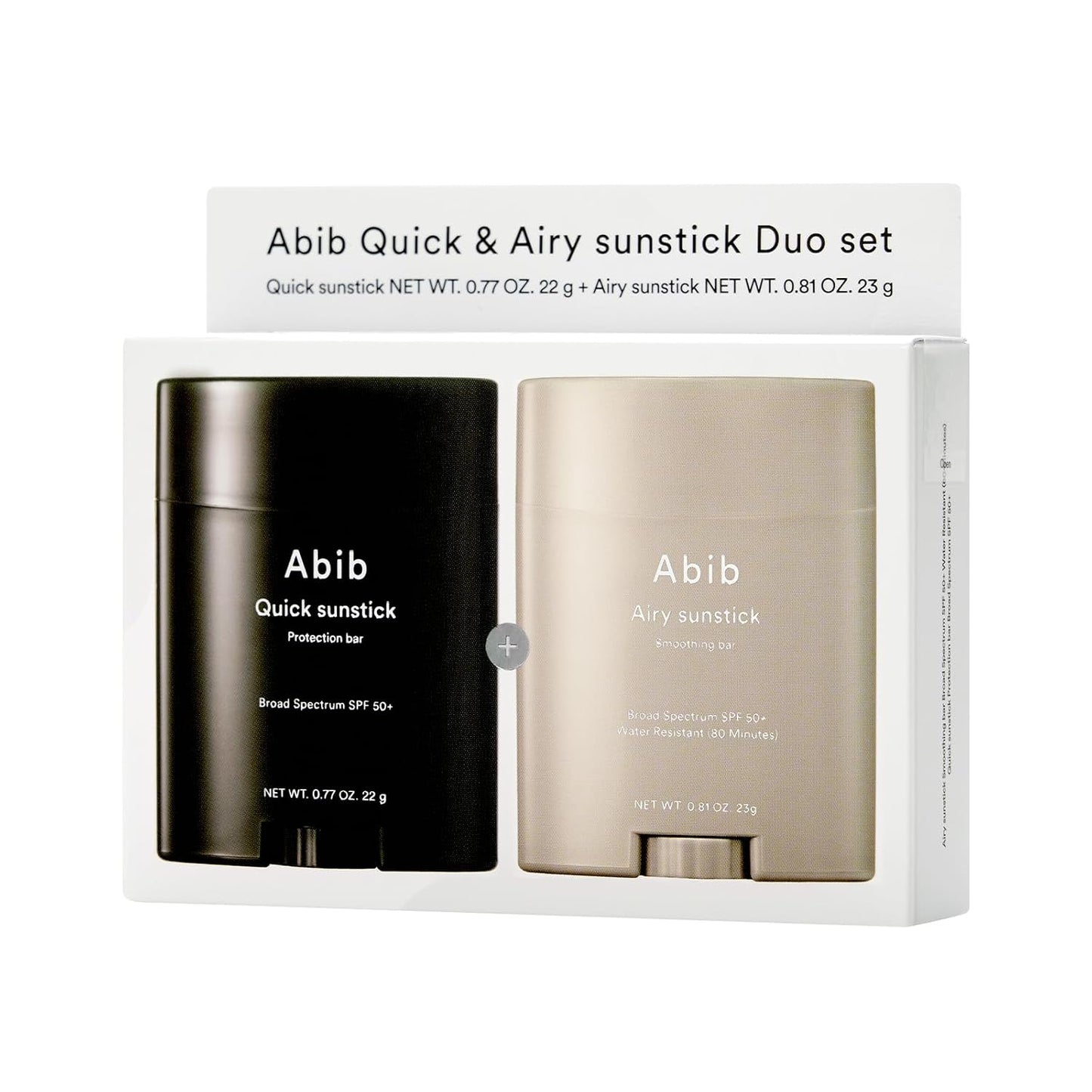 HotAbib Quick Sunstick Protection Bar SPF50+ Broad Spectrum, Glowy Sunscreen Stick for Dry & Sensitive Skin, No White Cast, With Centella & Aloe, Korean Sunscreen, 0.77 oz / 22 g