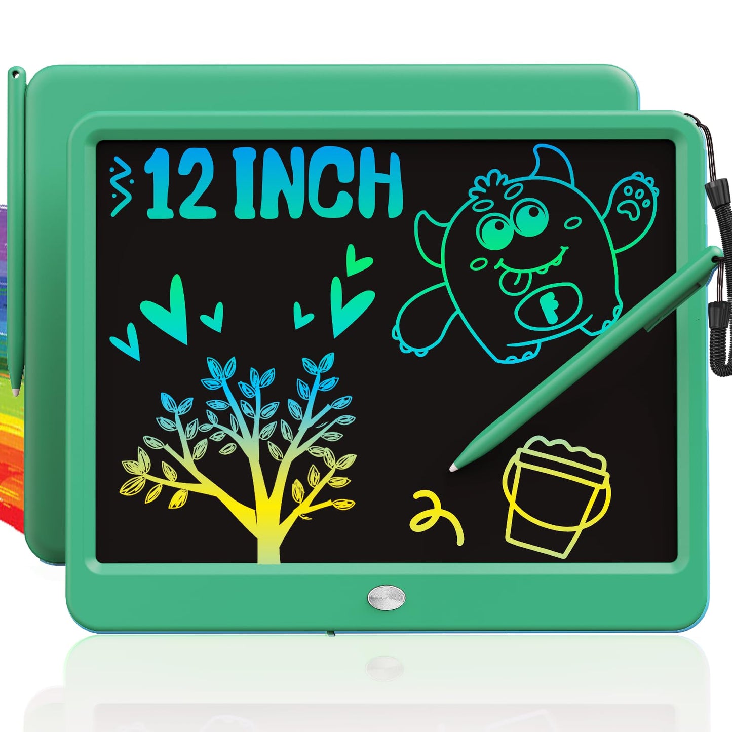 Hot TEKFUN LCD Writing Tablet for Kids, 10-inch Coloring Drawing Pad, Mess Free Doodle Board, Airplane Travel Toys for Boys and Toddlers, Road Trip Essentials, Gifts for 3 4 5 6 7 8 Year Old Girls (Pink)
