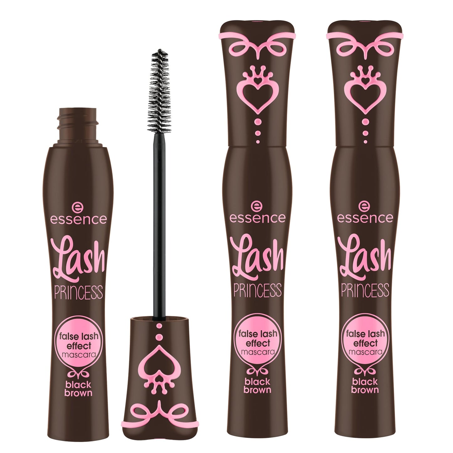Hotessence | Lash Princess False Lash Effect Mascara (3 Pack) | Smudgeproof Volume & Length | Cruelty Free & Paraben Free