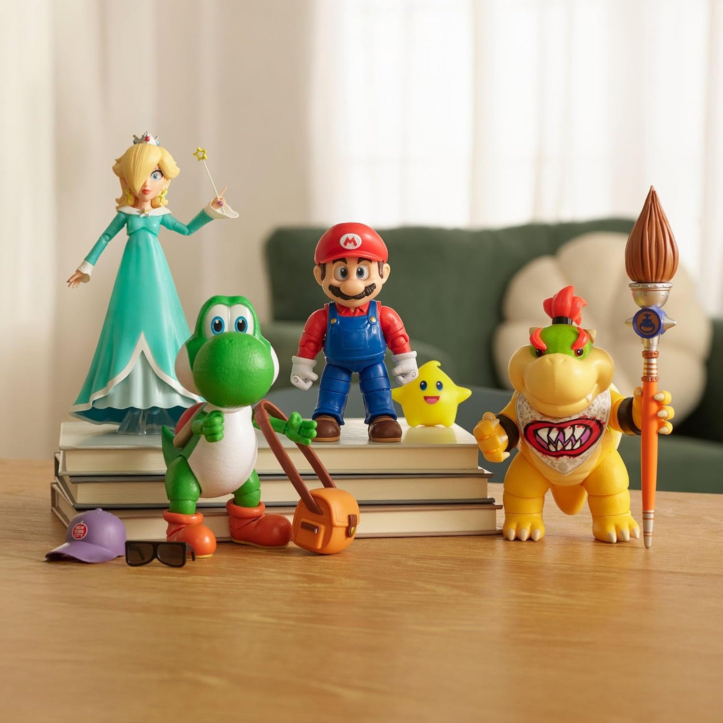 Hot The Super Mario Galaxy Movie 5” Action Figures Series 1 – Bowser Jr. Figure with Paint Brush Accessory - Premium Details and 17 Points of Articulation