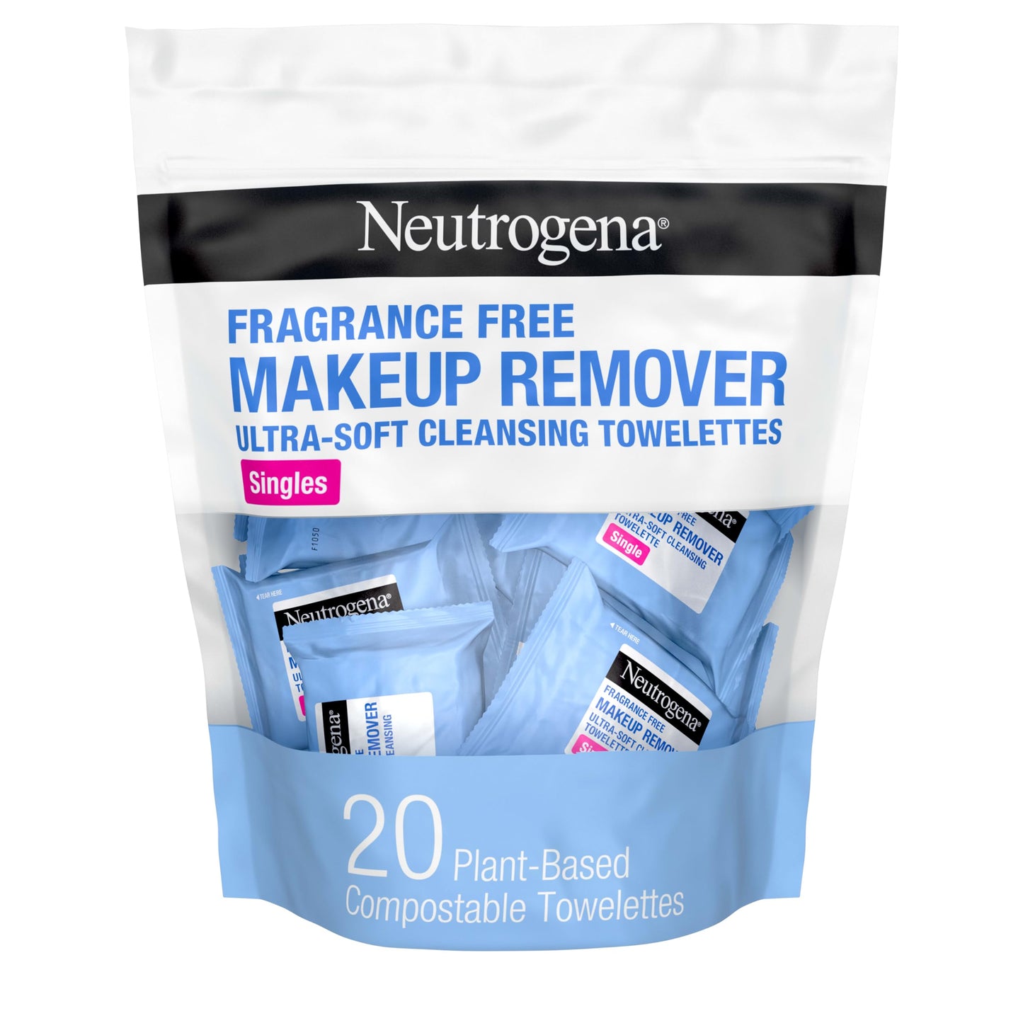 HotNeutrogena Makeup Remover Towelettes for Face with Micellar Water Daily Alcohol-Free, 20 ct
