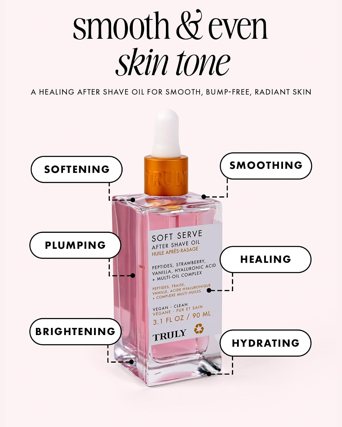 HotTruly Beauty Luxury After Shave Oil | Soothing & Hydrating Treatment to Prevent Ingrown Hair For Smooth, Irritation-Free Skin for Daily Use