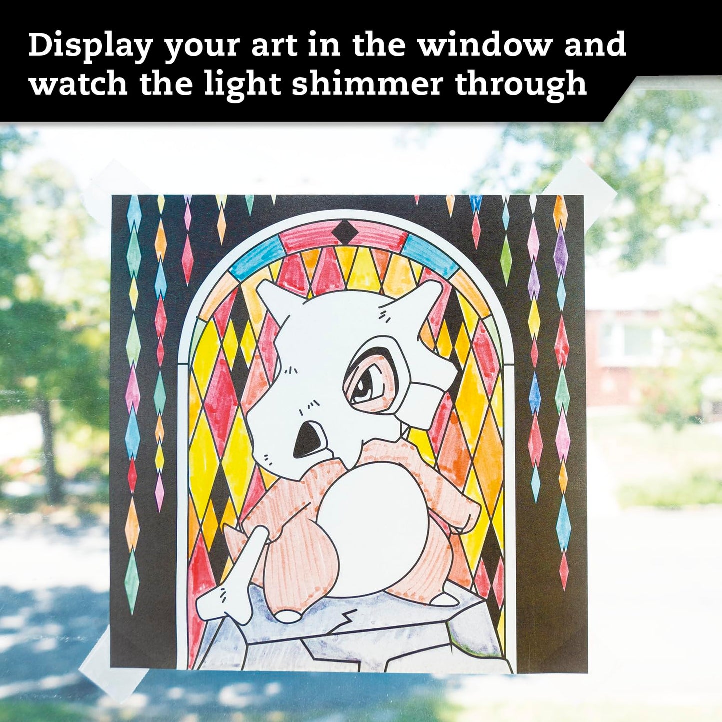 Hot KLUTZ Pokémon Stained Glass Art Craft Kit, Medium