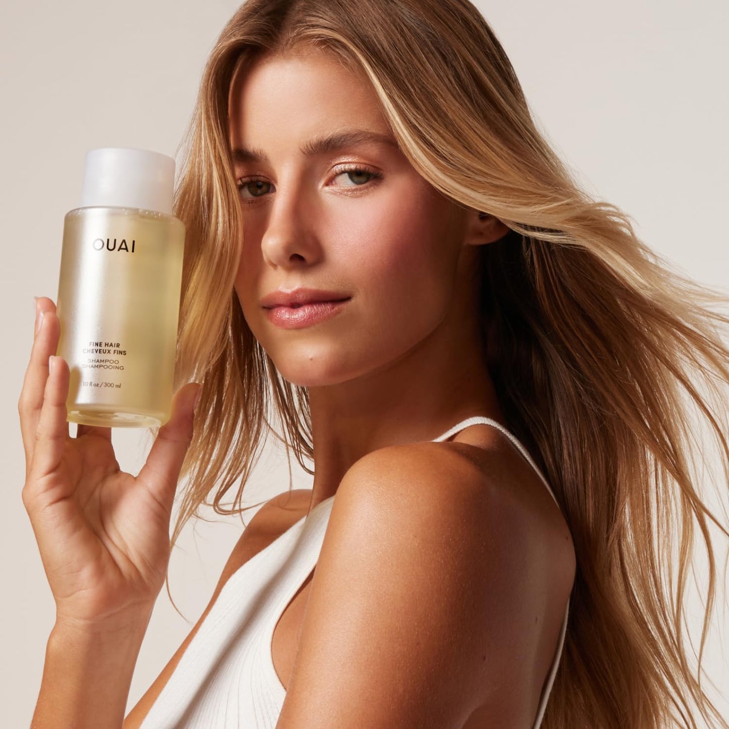HotOUAI Fine Hair Shampoo - Biotin Thickening Shampoo for Flat, Thin Hair - Volumizing & Strengthening Keratin & Chia Seed Oil for Women & Men - Lightweight, Color-Safe, Sulfate Free, 10 Oz
