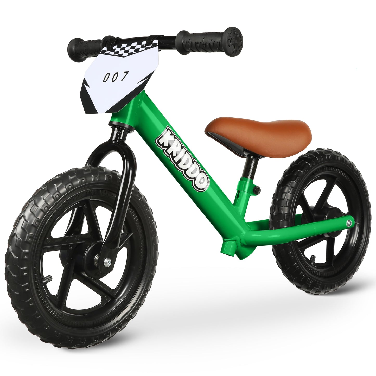 Hot KRIDDO Toddler Balance Bike 2 Year Old, Age 24 Months to 5 Years Old, 12 Inch Push Bicycle with Customize Plate (3 Sets of Stickers Included), Gift Bike for 2-3 Boys Girls, White