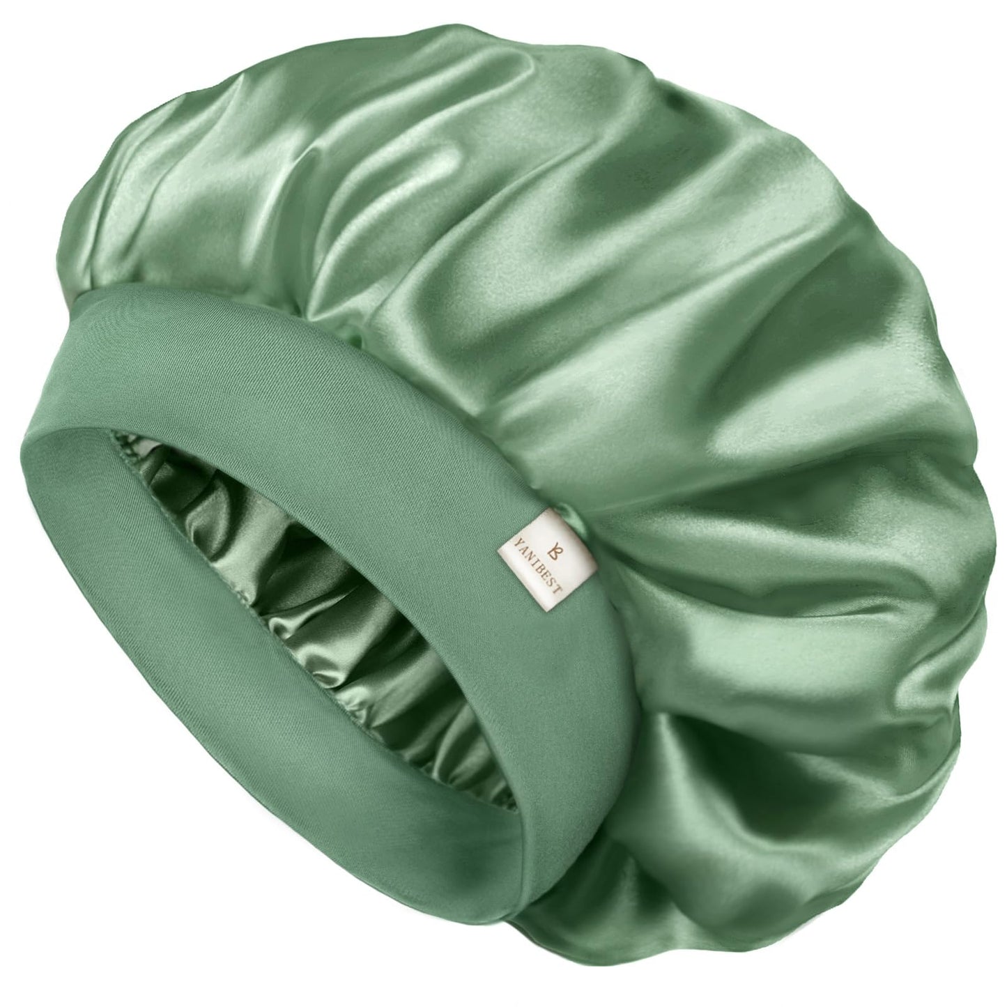 HotYANIBEST Soft Satin Bonnet for Men Women, Sleep Cap to Maintain Moisture | Unisex Double Layer, Bonnet for Sleeping, Protect Hair, Natural Wave, Curly Coily, Reduce Frizz, Adjustable Sleep Hat