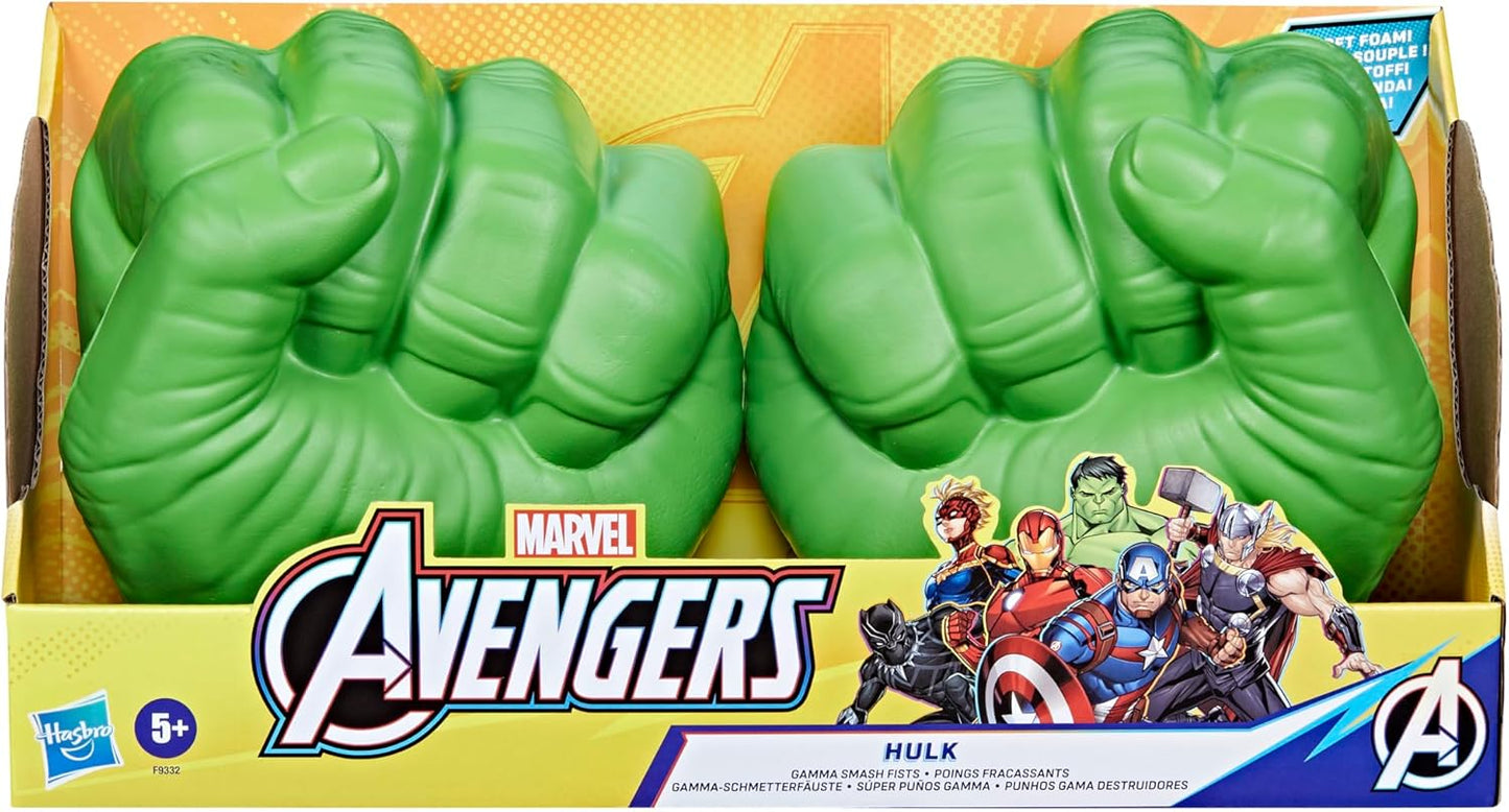 Hot Marvel Hulk Gamma Smash Fists, Soft Foam Role Play Toy, Avengers Super Hero Toys for Kids Ages 5 and Up