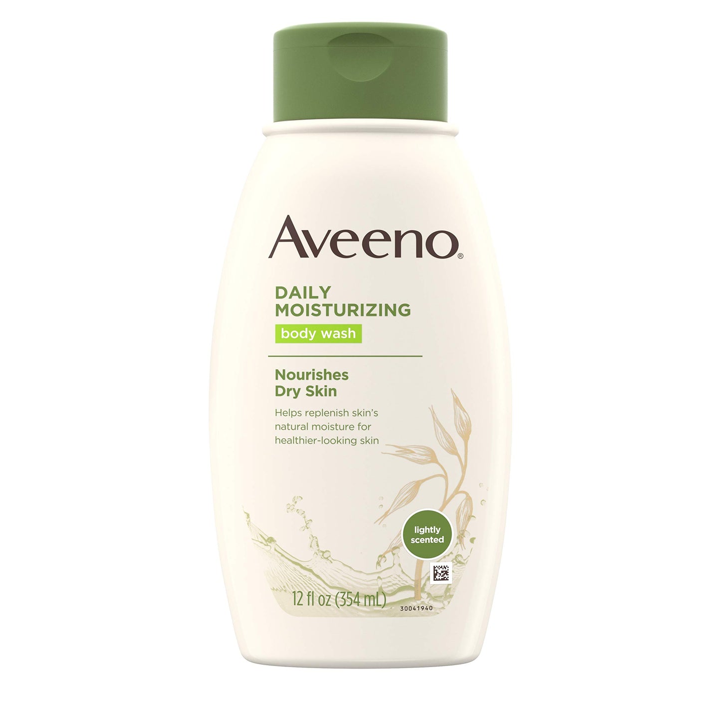 HotAveeno Daily Moisturizing Body Wash for Normal to Dry Skin, Sensitive Formula with Prebiotic Oat, Gently Cleanses Dry Skin, Lightly Scented Body Wash for Women and Men, Value Size 33 fl. Oz