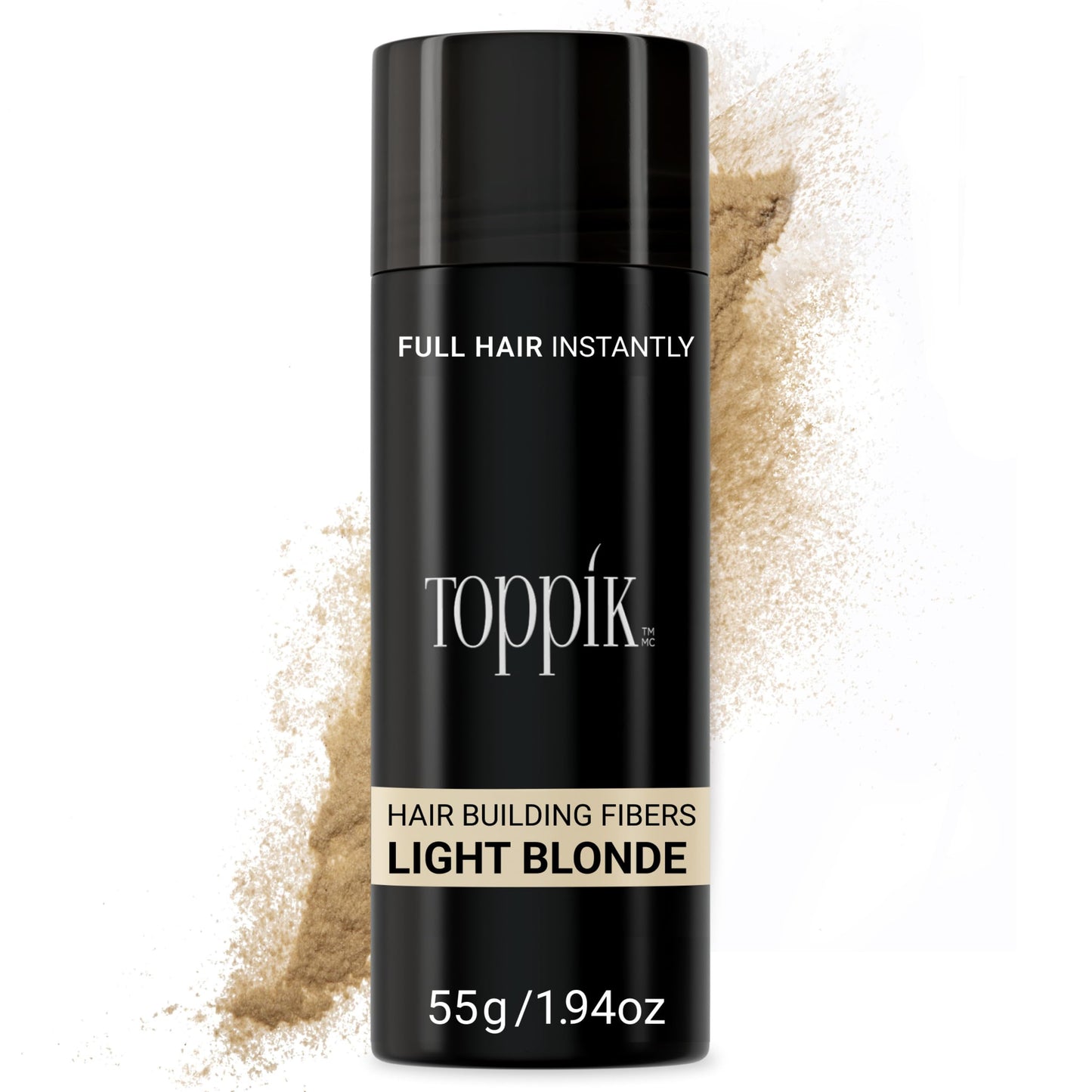 HotToppik Hair Building Fibers, Fill In Fine or Thinning Hair Instantly Thicker, Fuller Looking Hair 9 Shades,4 size options