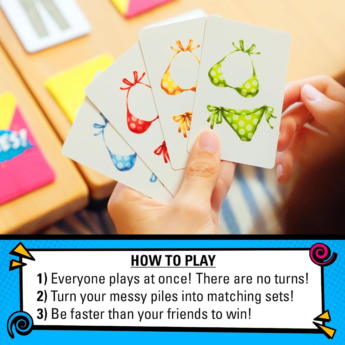 HotLost Boy Entertainment Piles – Card Games – Family Games – for Kids 8 and Up – for Adults – Family Game Night – Travel & Memory Game – Party Games – 10 Mins