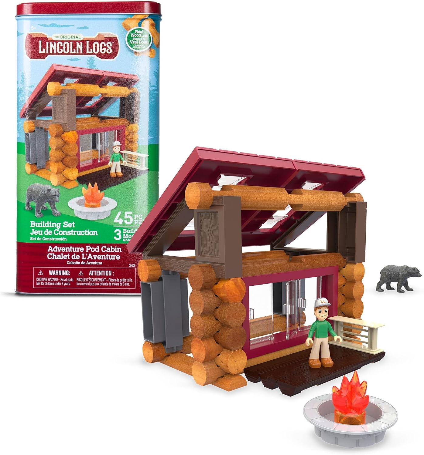 Hot Lincoln Logs Adventure Pod Cabin