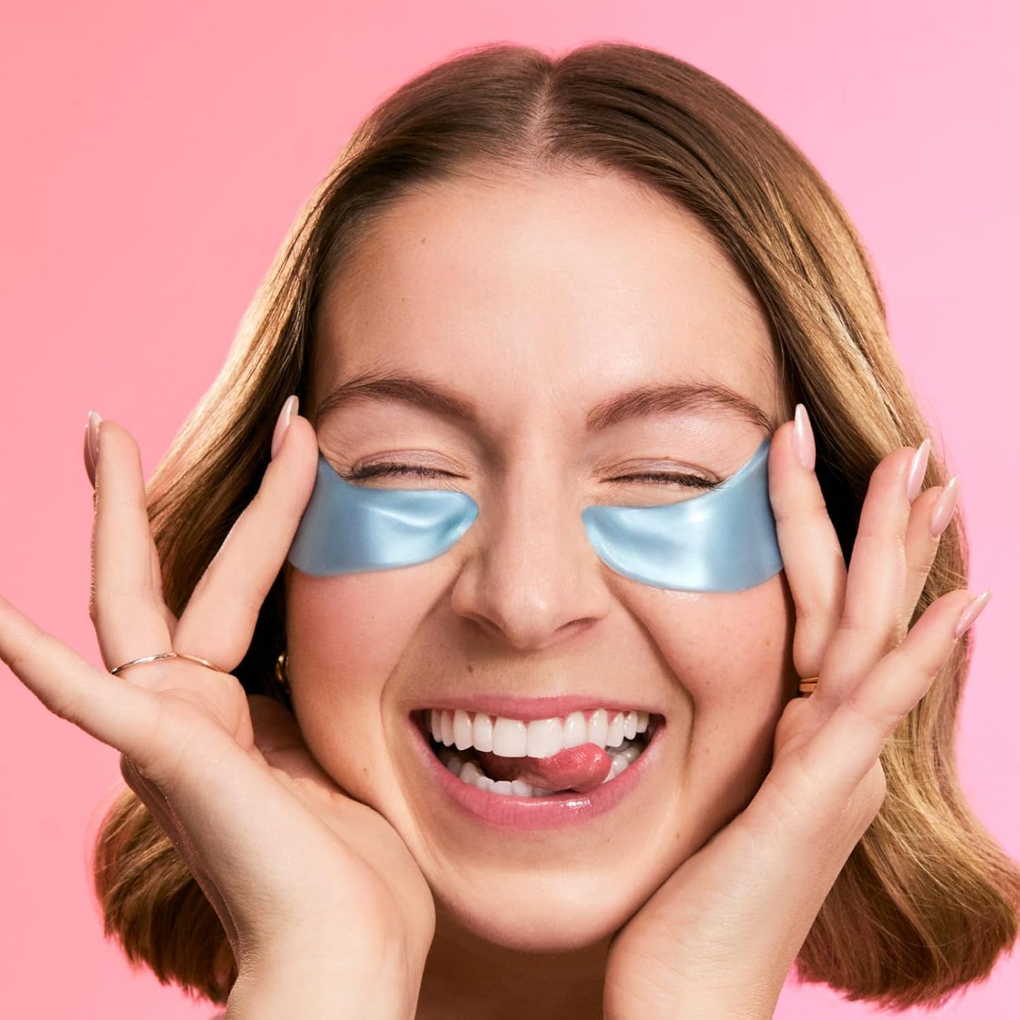 Hotgrace & stella Award Winning Under Eye Mask Reduce Dark Circles, Puffy Eyes, Undereye Bags, Wrinkles, Gel Under Eye Patches, Get Well Gifts for Women - Vegan Eye mask (24 Pairs, Blue)