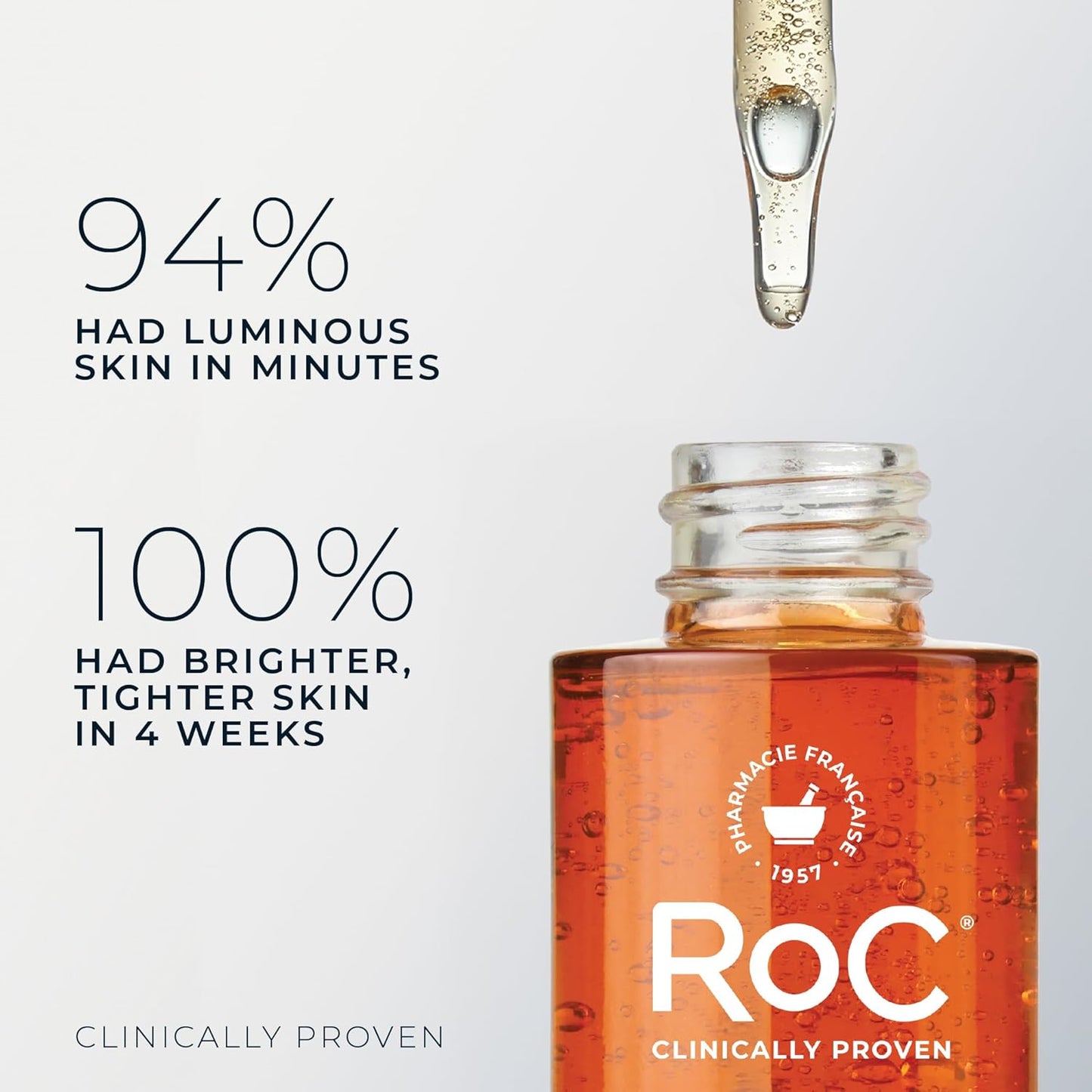 HotRoC Multi Correxion Revive + Glow 10% Active Vitamin C Serum for Face, Daily Anti-Aging Wrinkle and Skin Tone Skin Care Treatment, Brightening Serum , 1 Fluid Ounce (Packaging May Vary)